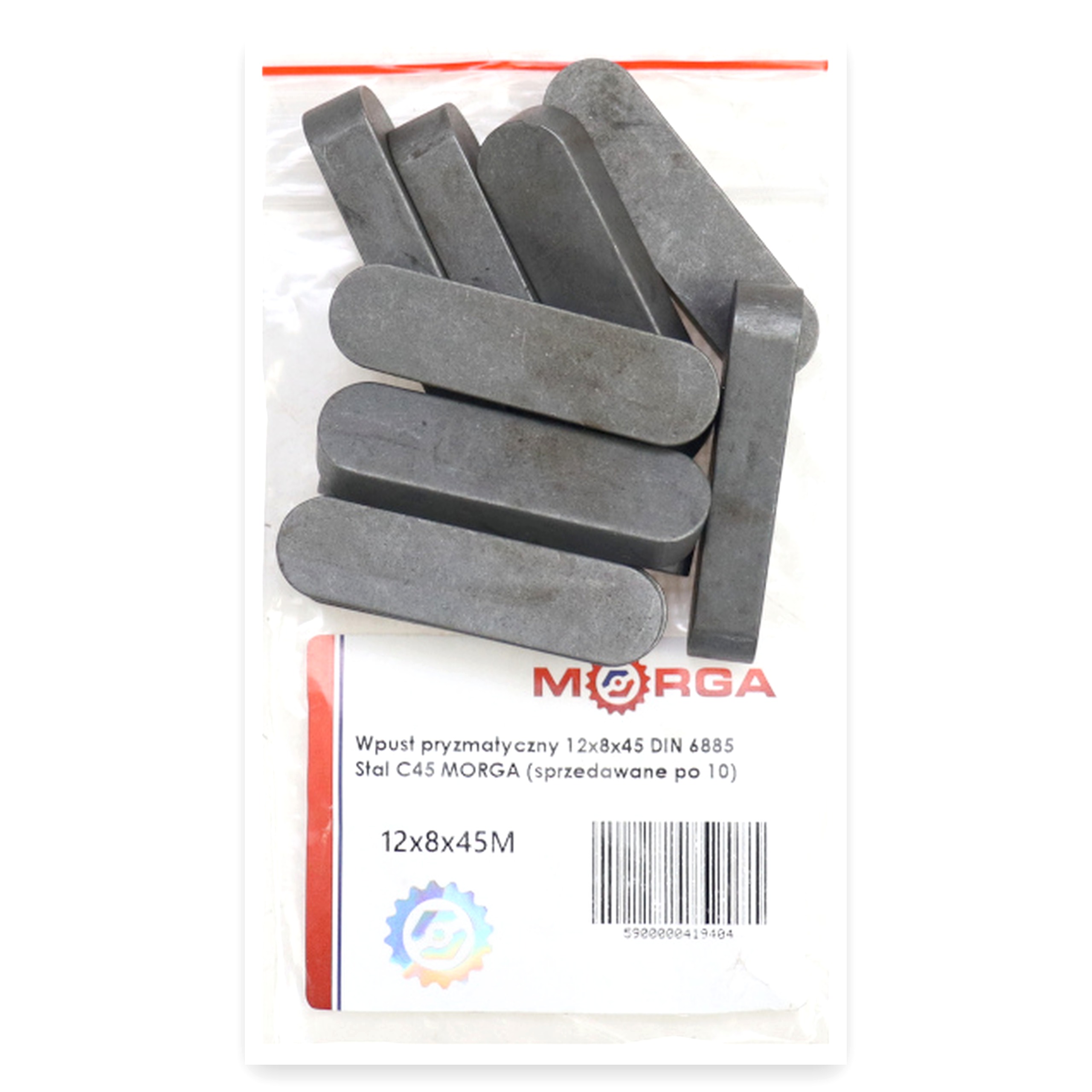 e51e7acee8d0cd8dc4813653663c166e.jpg Wpust pryzmatyczny 12x8x45 DIN 6885 Stal C45 MORGA (sprzedawane po 10) widoczna cena za 1 sztukę