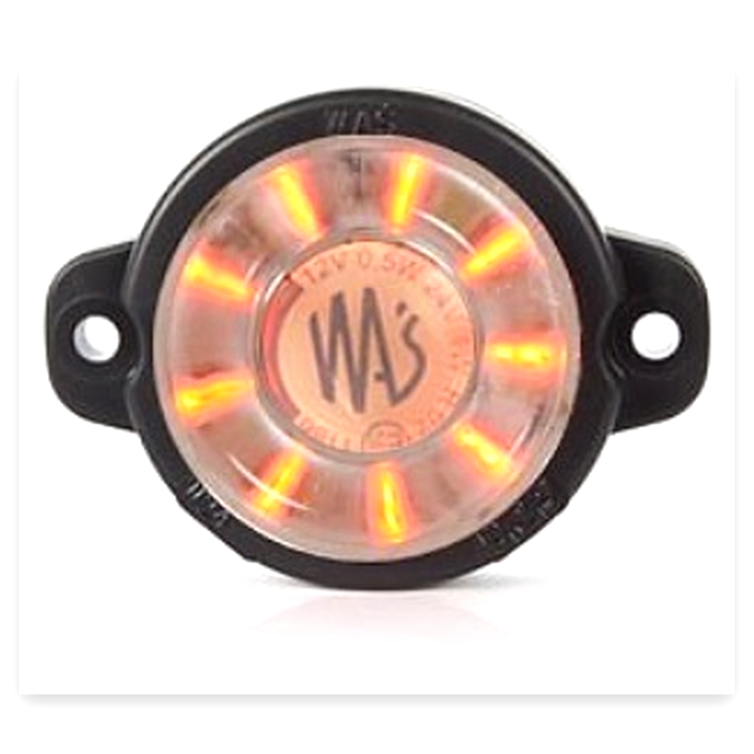 e6134968993b13a7f3c07bd3b9e926b9.jpg Lampa obrysowa tylna okrągła mała W24 W LED V czerwona wodoodporna z