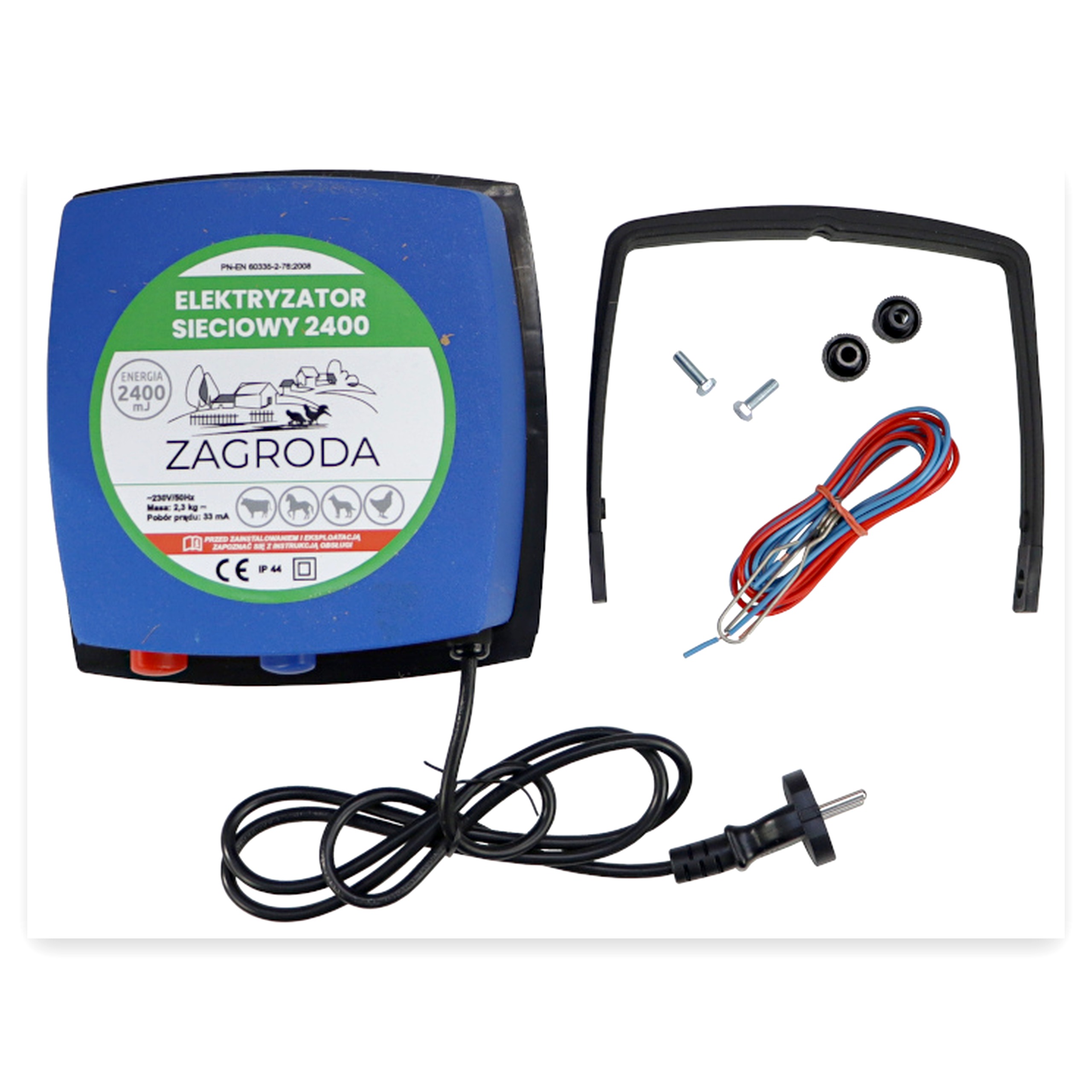 e9c21ae442ea009f227cb67b7c9acfb5.jpg Elektryzator, pastuch sieciowy 2400 mJ, EBS ZAGRODA