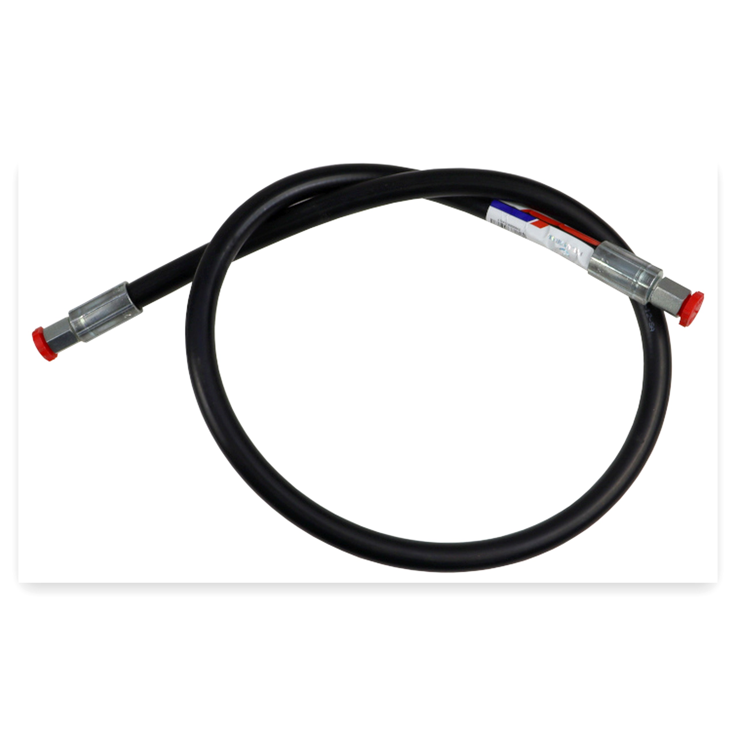 eaac96da7d03ec01064cfaaf4588a44e.jpg Przewód wąż hydrauliczny 400 bar gwint M12x1,5 proste L-1000 mm (AA