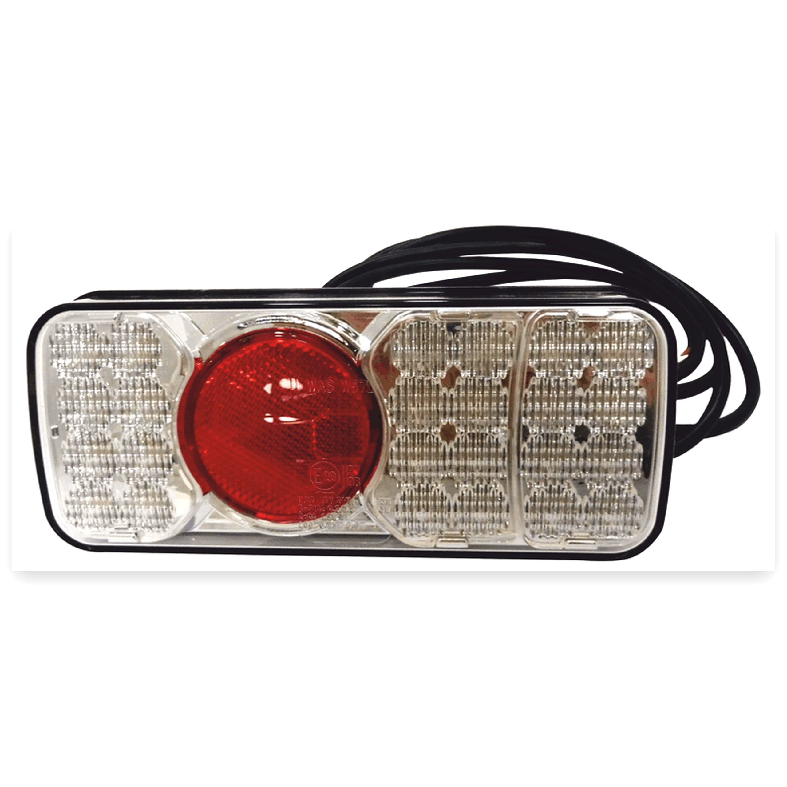 eae7df40b770b35c25e9cb0fab48bb13.jpg Lampa tylna zespolona diodowa W66P 6-funcyjna oświetlenie tablicy