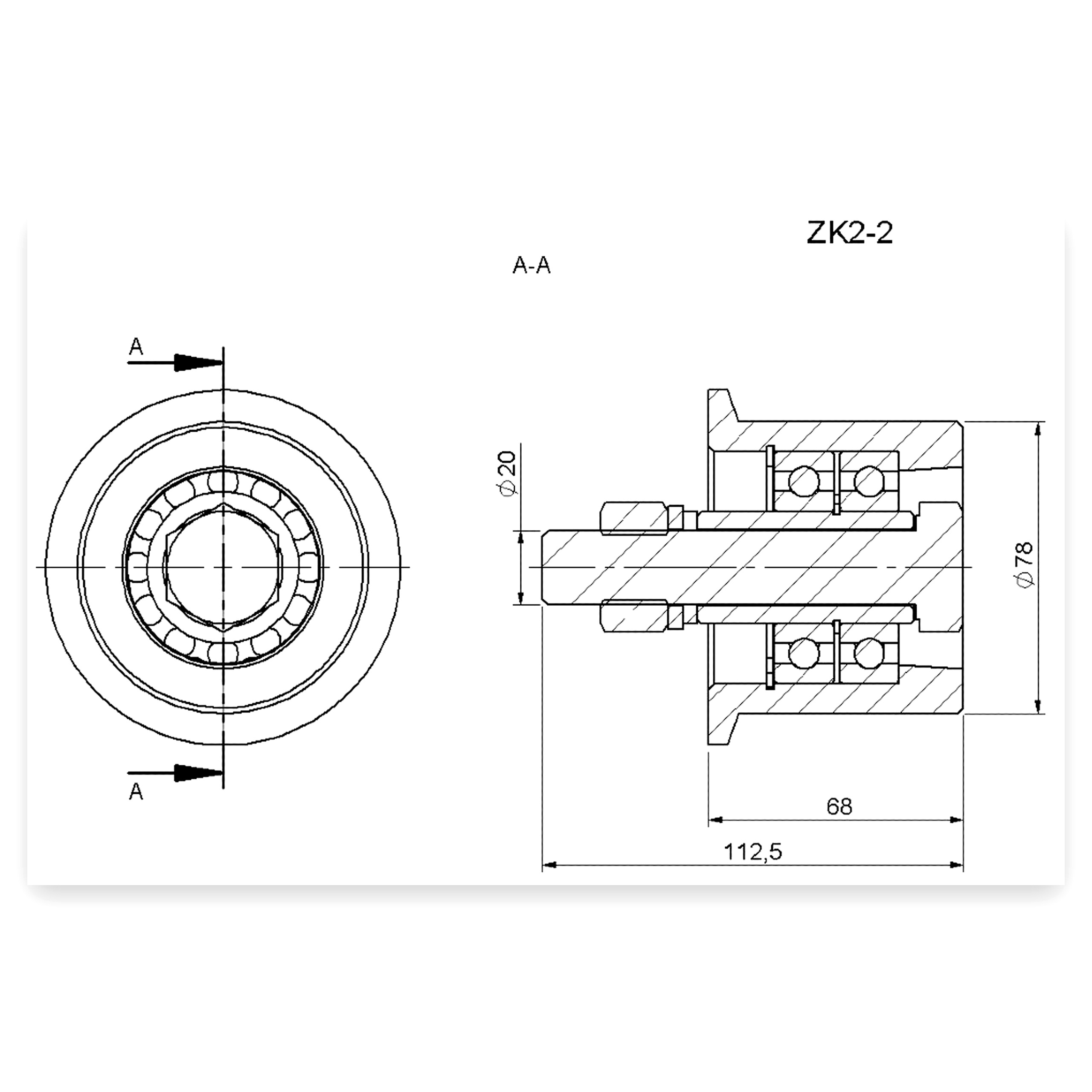 edc203aed39bd3d49fe910f3abcd9969.jpg Rolka zwrotna kompletna kopaczki Bulwa Z-632 Akpil Polska