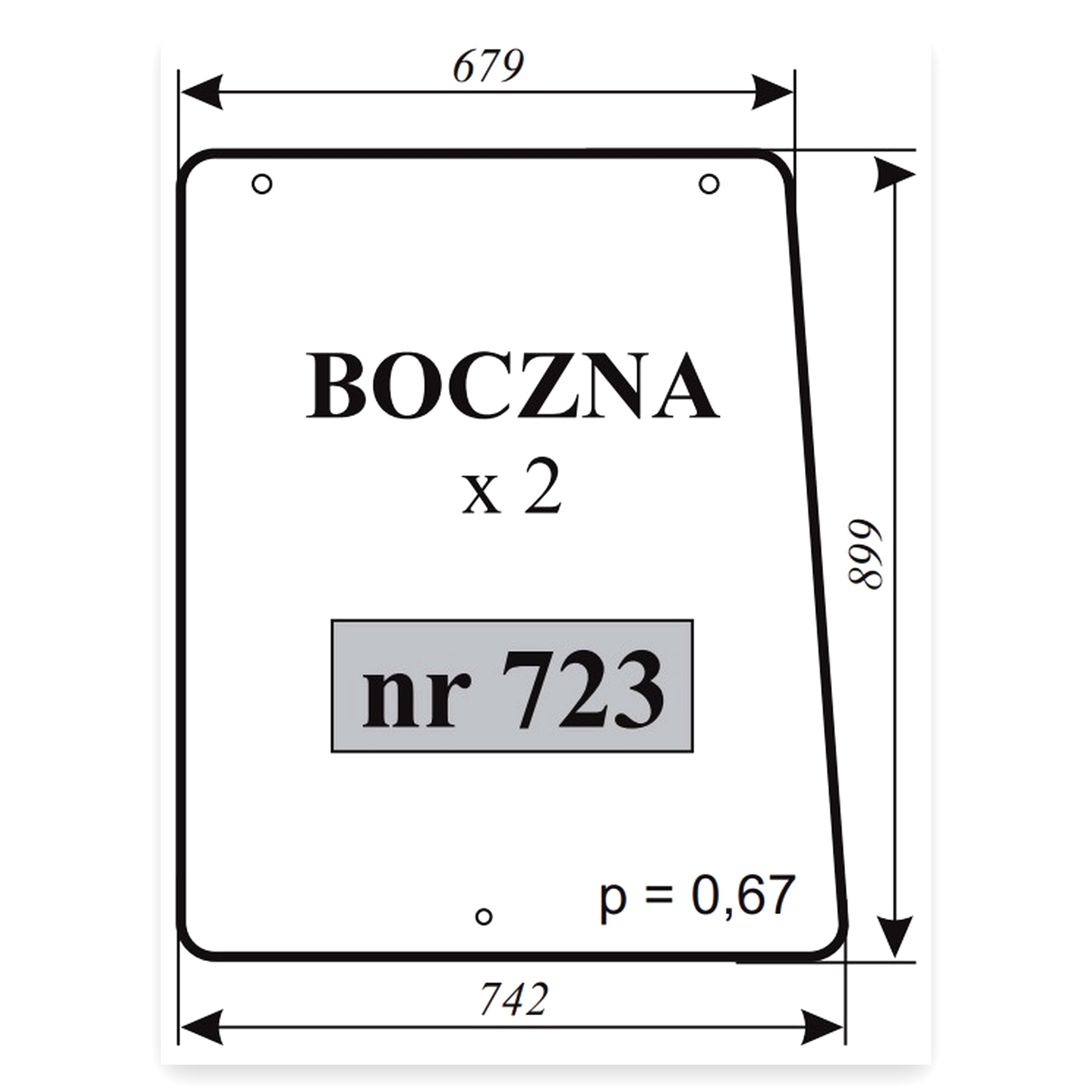 eeefd6c19edd1c060b14e57a304b8c86.jpg Szyba boczna Pronar 82A do ciągnika