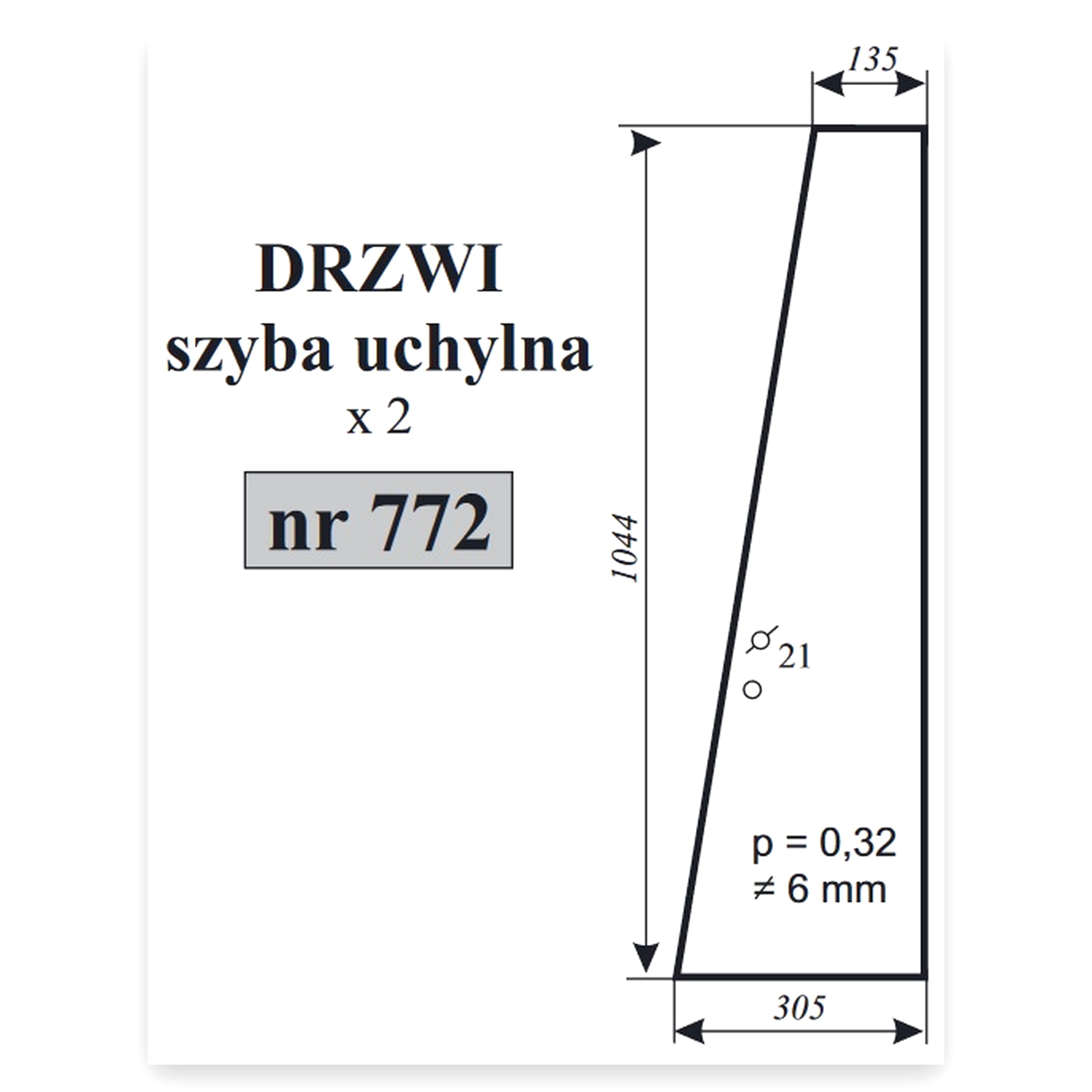 eefa08b9aee73286a5083d9e682b0290.jpg Szyba drzwi uchylna MF do ciągnika Massey Ferguson