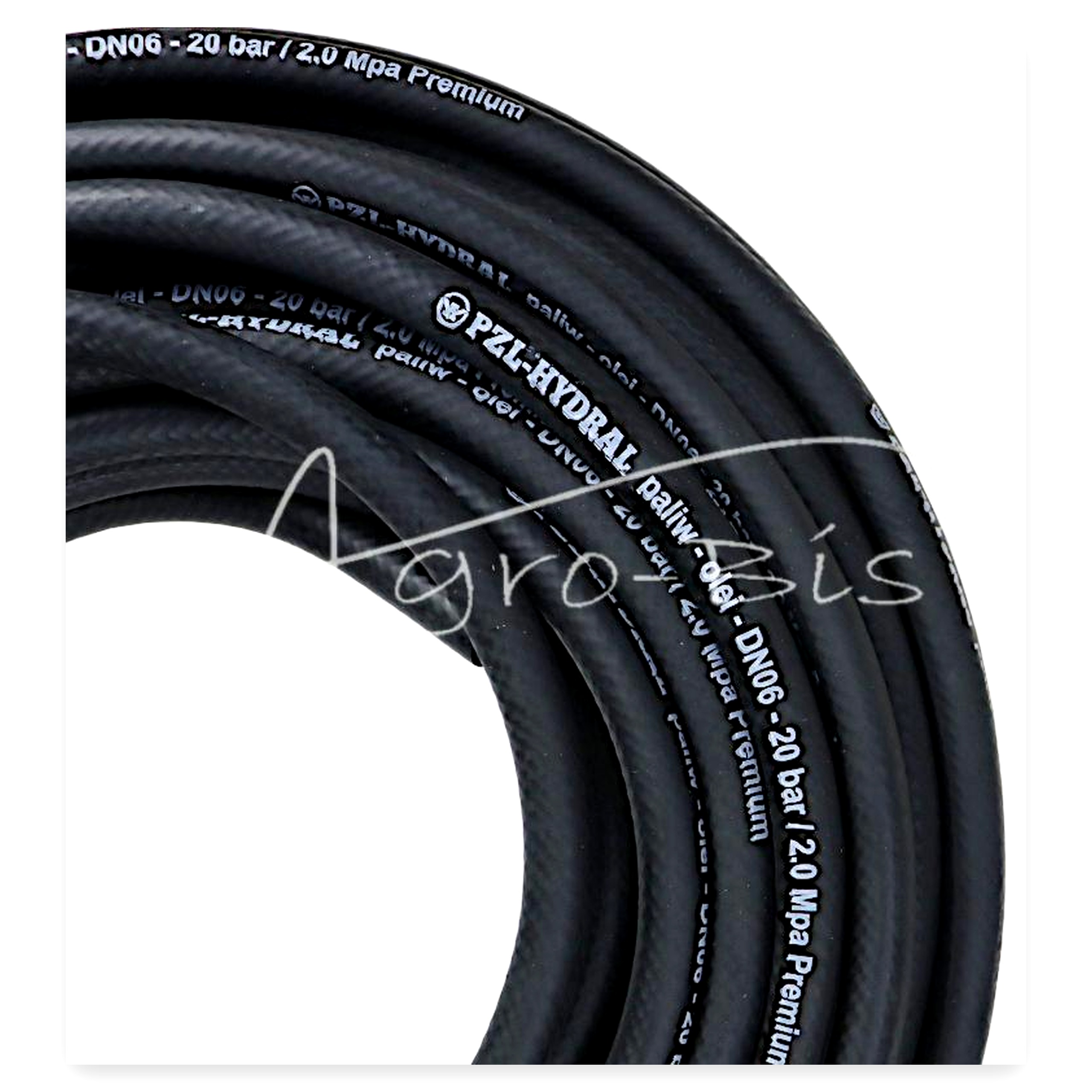 Wąż do paliw olei DN06 FI-6.3 20 bar 2.0 Mpa Premium HYDRAL