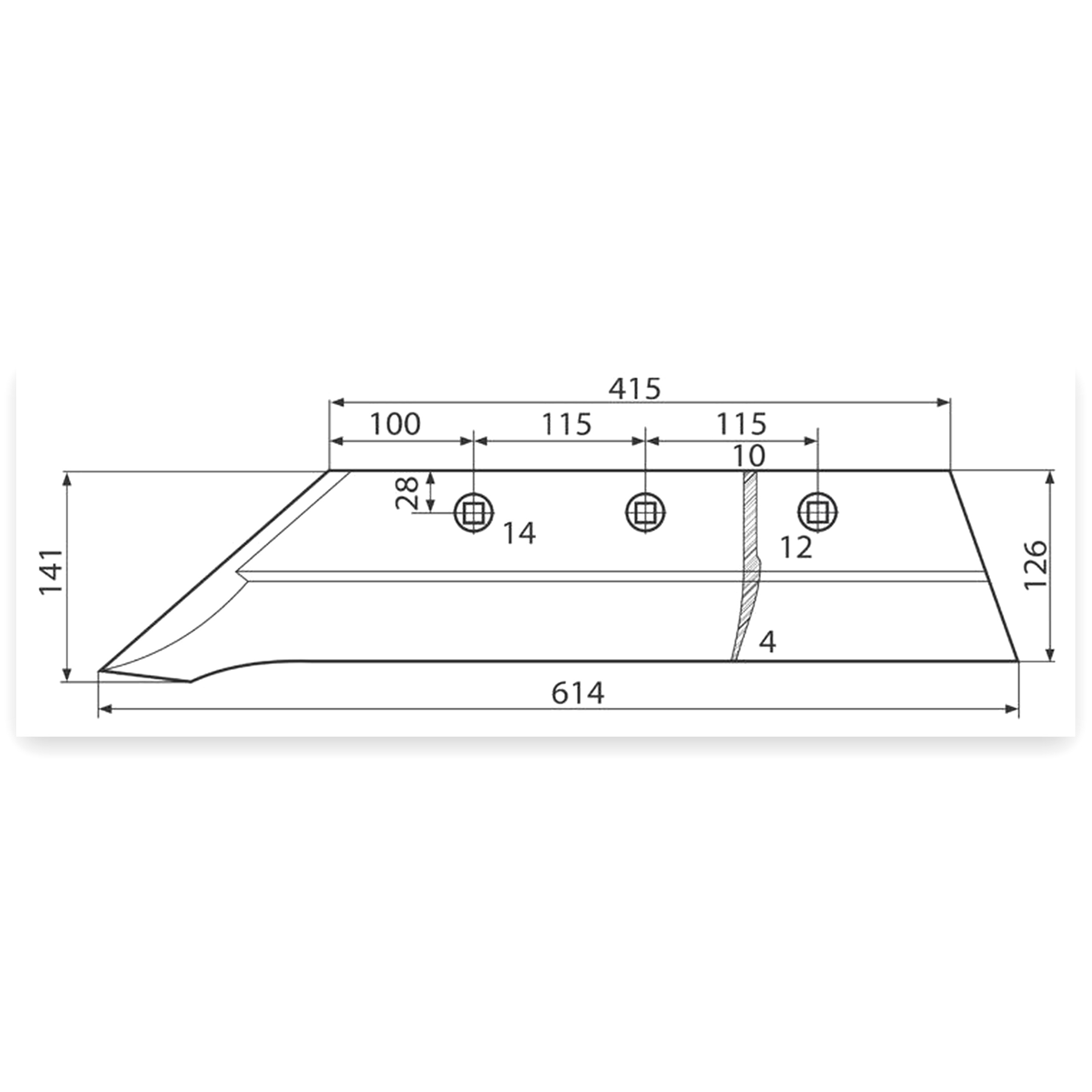 f41f7f6542db3e5c977012403787ffd0.jpg Lemiesz pługa polskiego 1023 2 / 3 skibowy wzmocniony 5,3kg