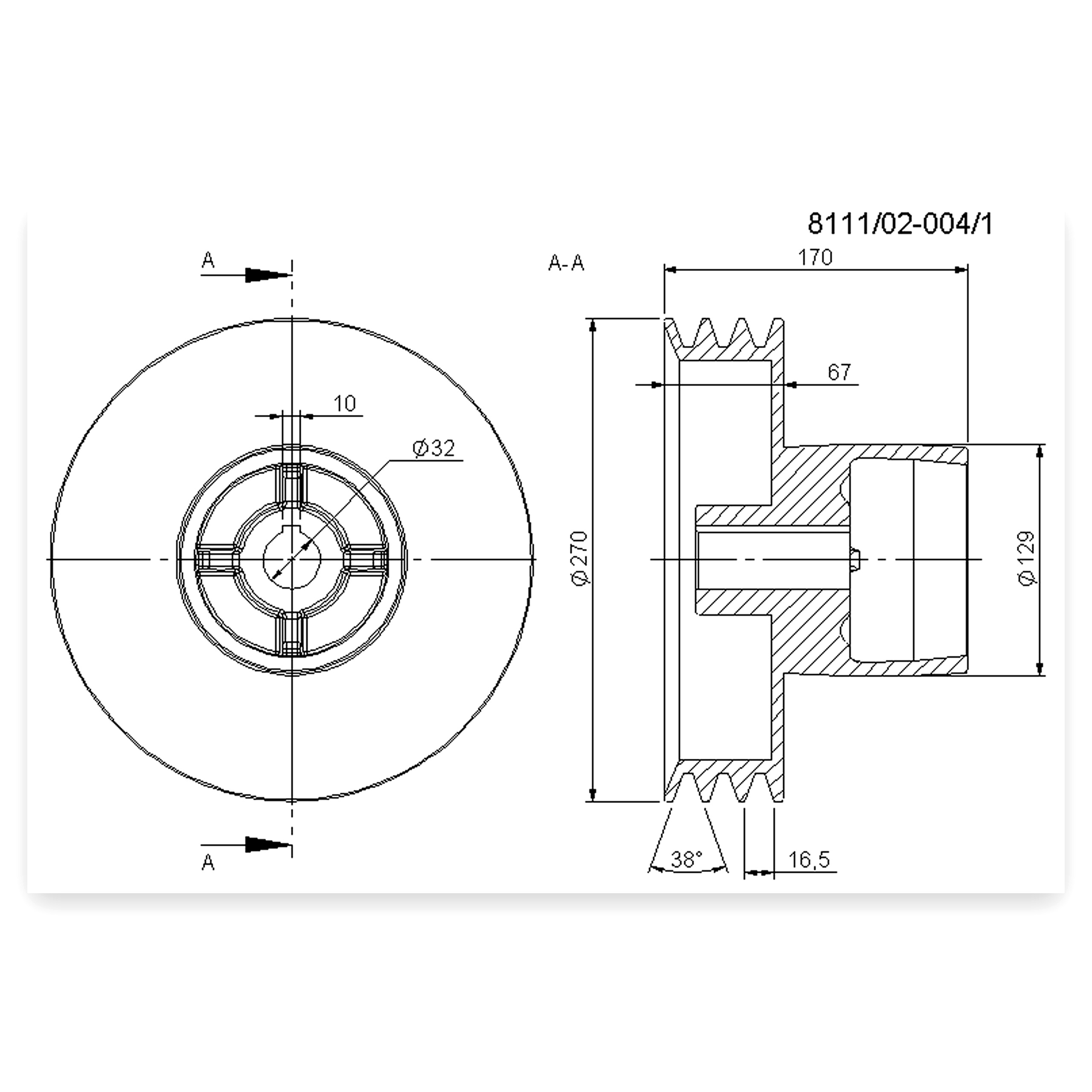 f6801b4a58950965b4b06daa3936b646.jpg Koło pasowe duże rozdrabniacza FI-32 Rolmus