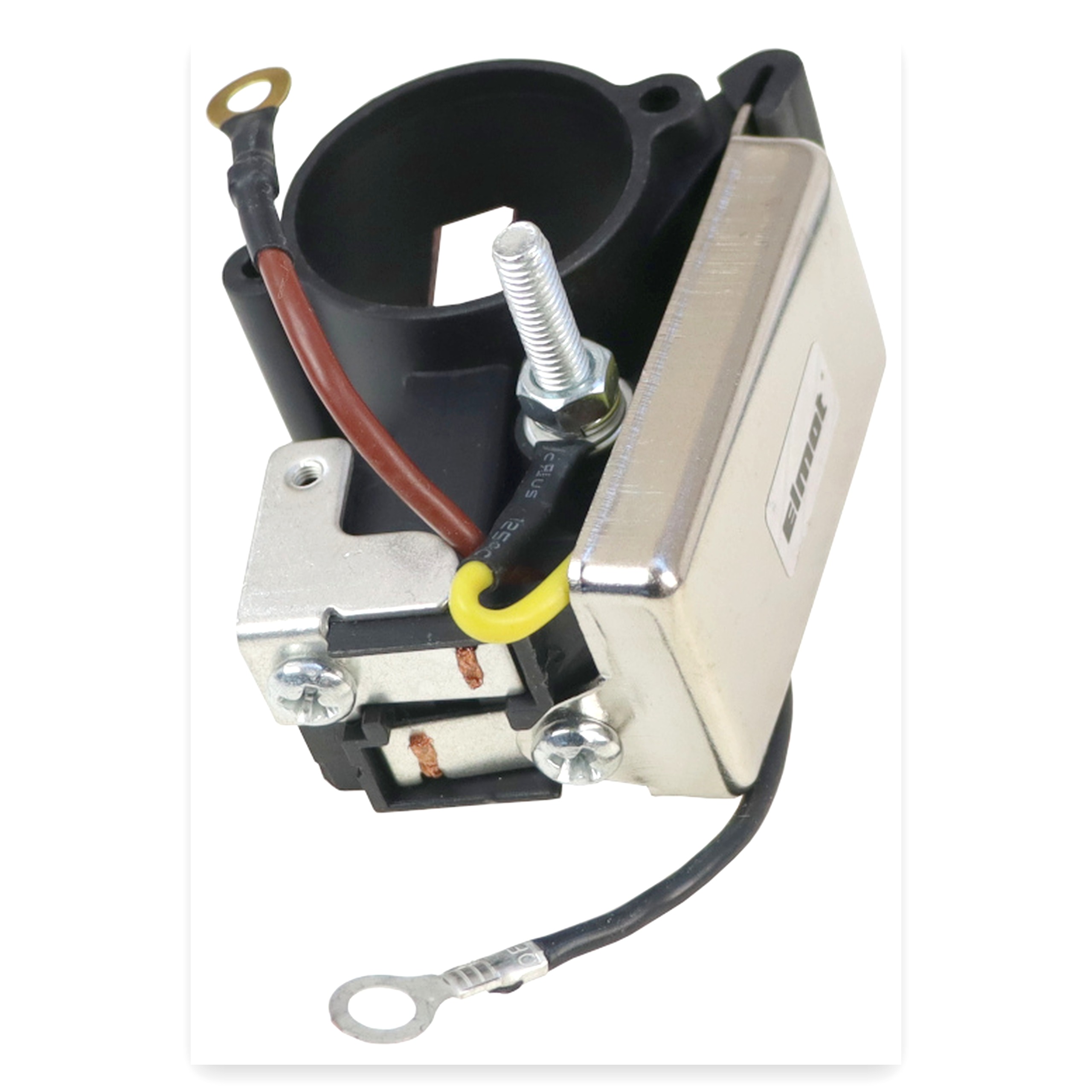 f7668978186ede319279ece9cfd7fe5c.jpg Regulator ze szczotkotrzymaczem alternatora Ursus MF3 ELMOT