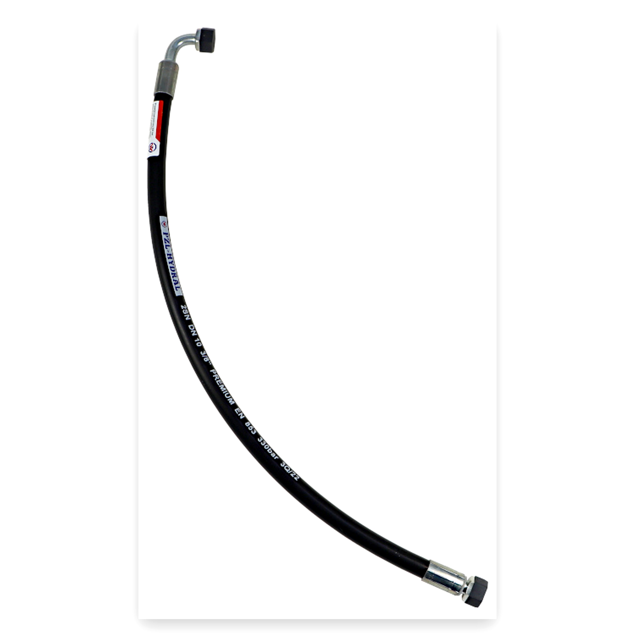 fa3db78781ff6e04031f6ee55710f8c2.jpg Przewód wąż hydrauliczny 330 bar gwint M18x1,5 prosta/90 stopni L-700
