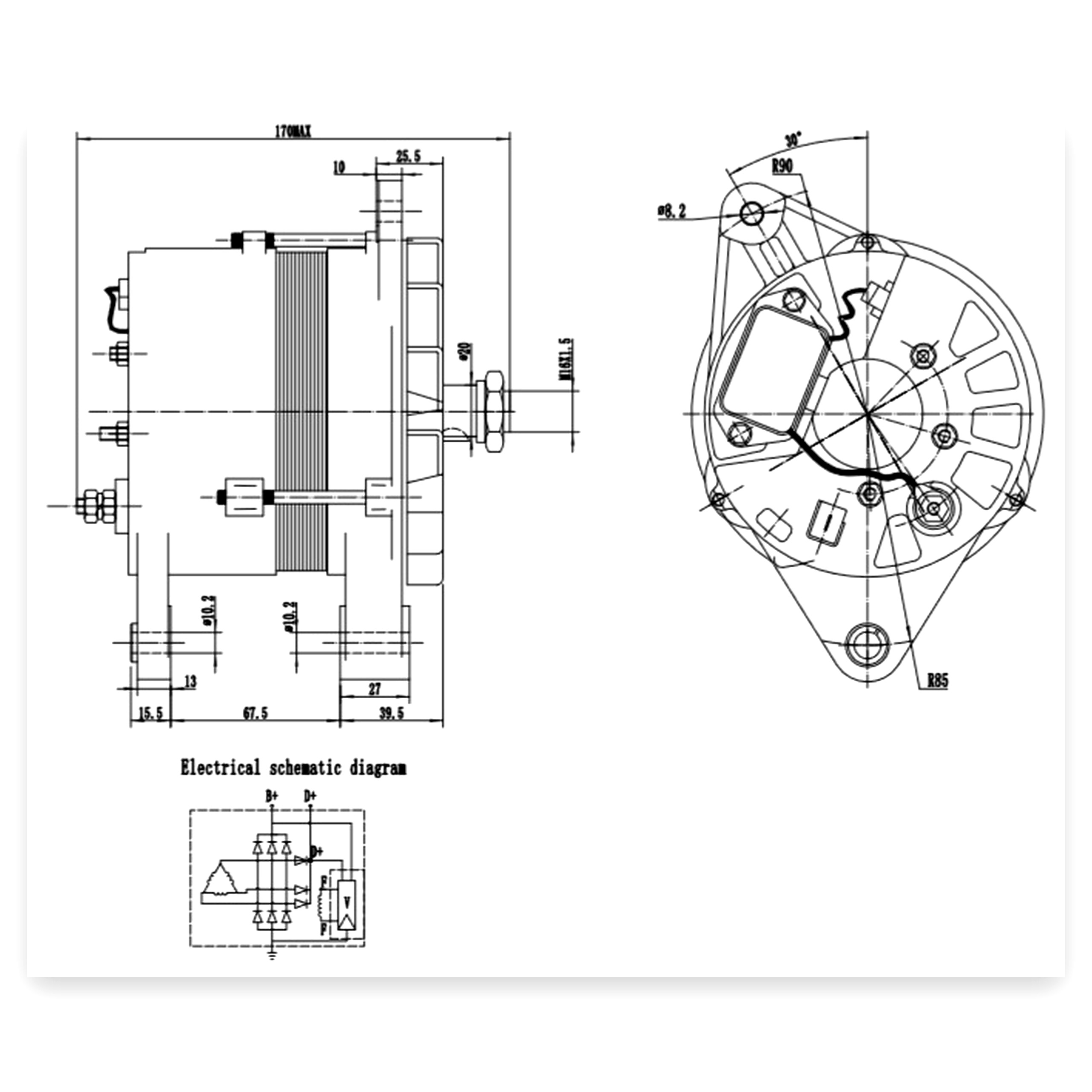 fad5743ea40d7da208473ecb2dc572ad.jpg Alternator 14 V 55A 14 V do ciągnika Zetor 5211