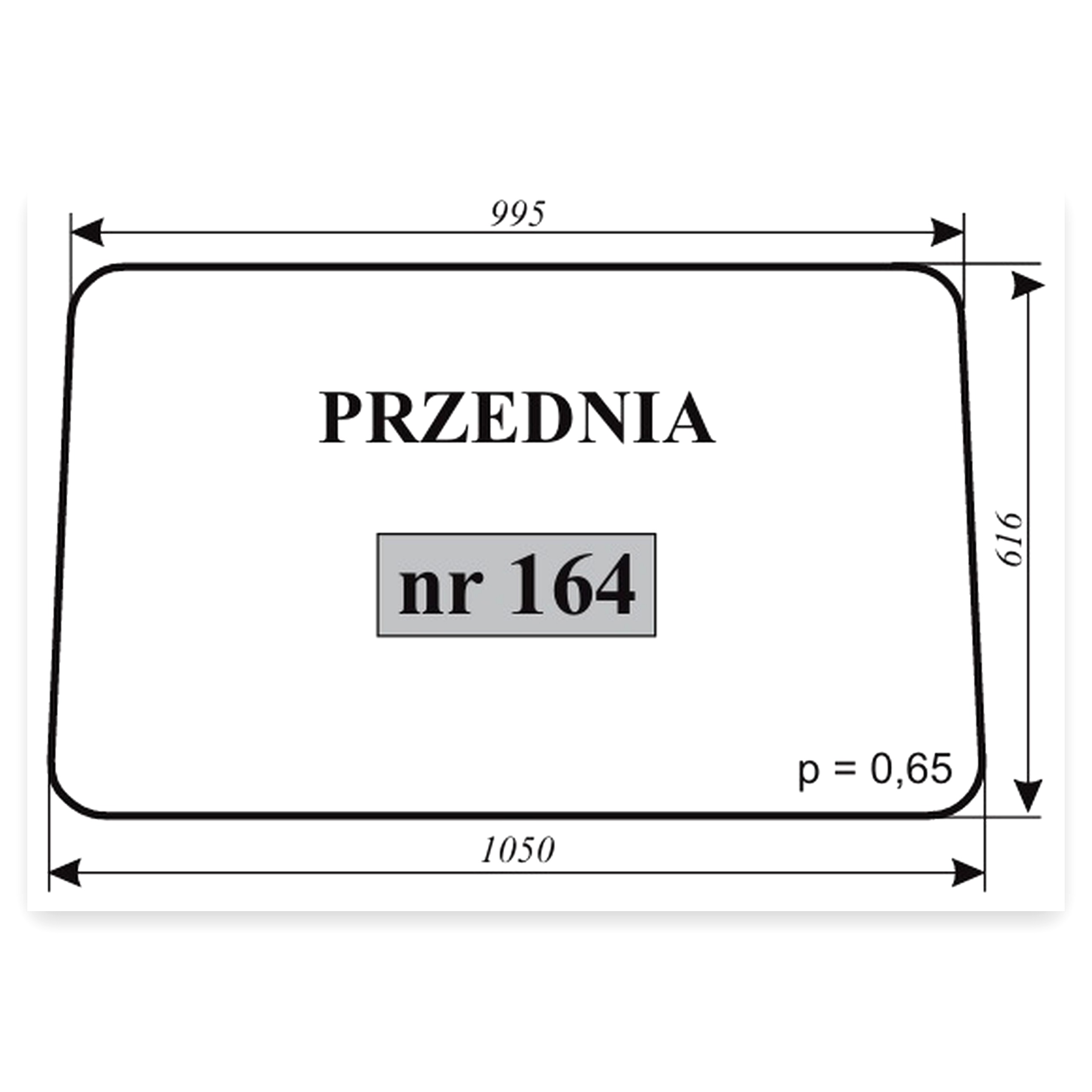 fb4a5dbd2995aa12176394616fc8a9e9.jpg Szyba przednia MF bez boków do ciągnika Massey Ferguson 255