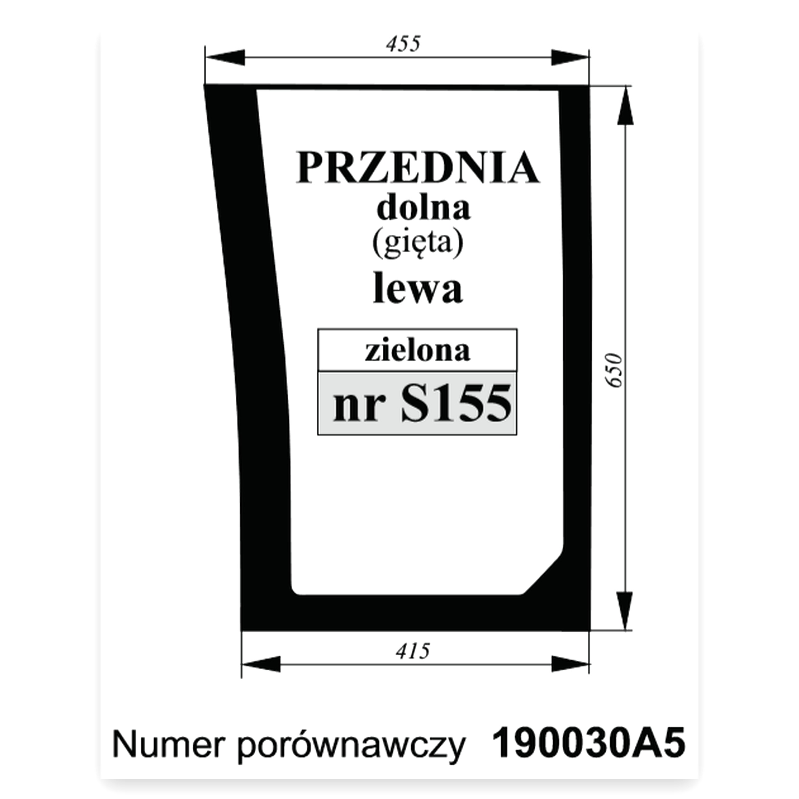 ff512c9917f2ceab7dee013bdde543ac.jpg Szyba przednia lewa gięta zielona CASE do ciągnika Case Szyba