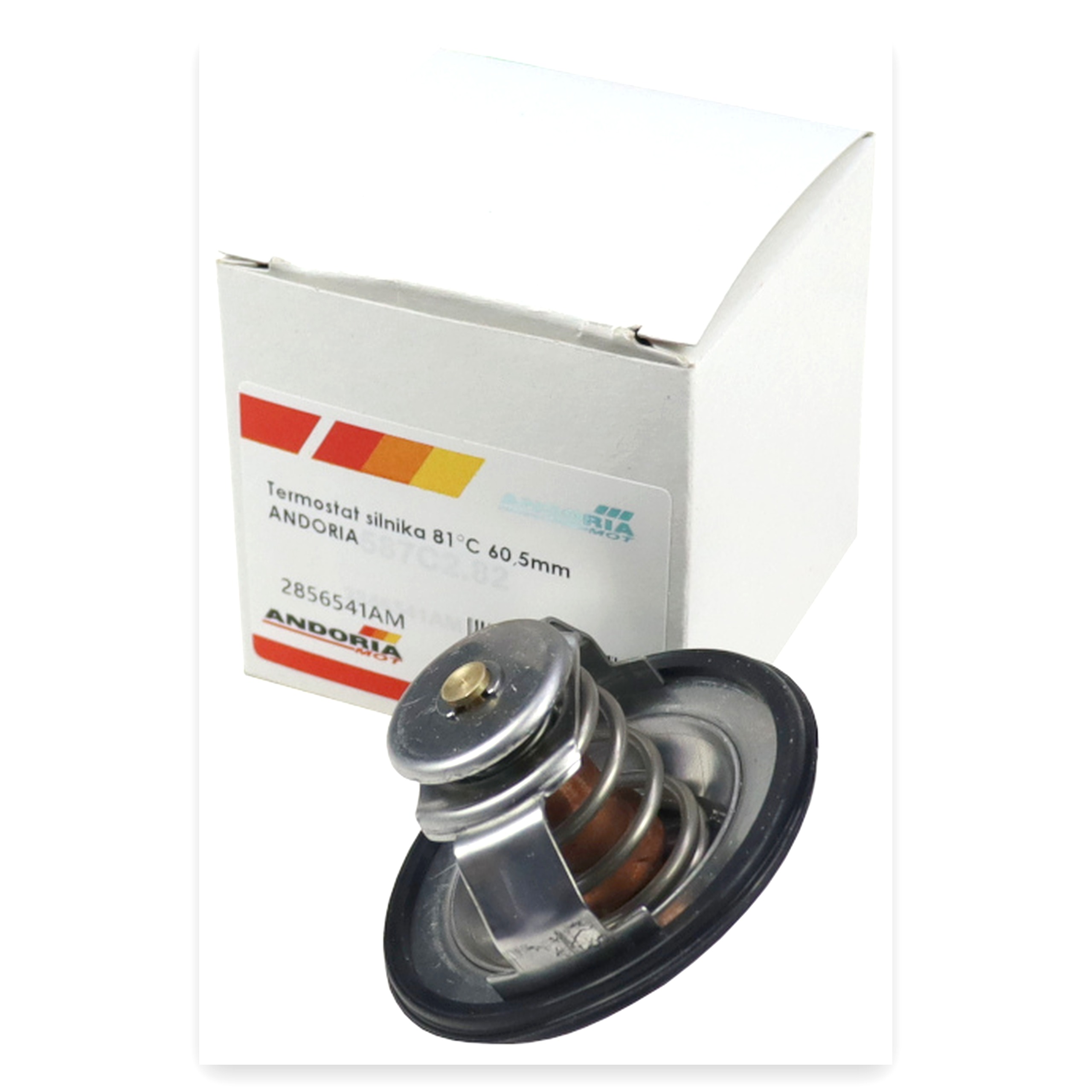 00648c6d029603471e8515c5a83bbbee.jpg Termostat silnika 81C 60,5 mm z uszczelką ANDORIA do przyczepy D-504