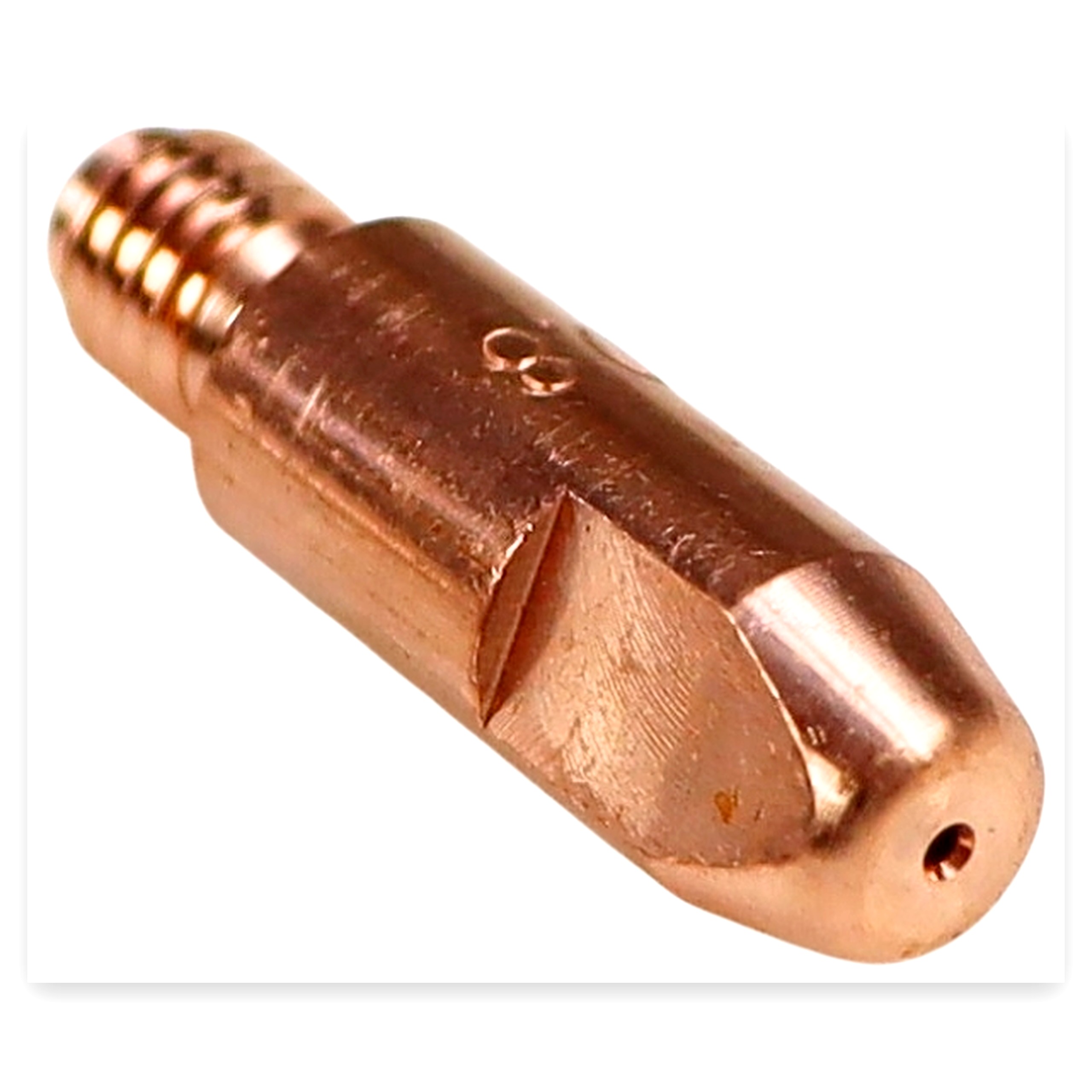 05d8ad6dfcfd9200bf9a65cefe93daa2.jpg Końcówka prądowa do uchwytów spawalniczych Mig / Mag 24 FI-0,8 mm
