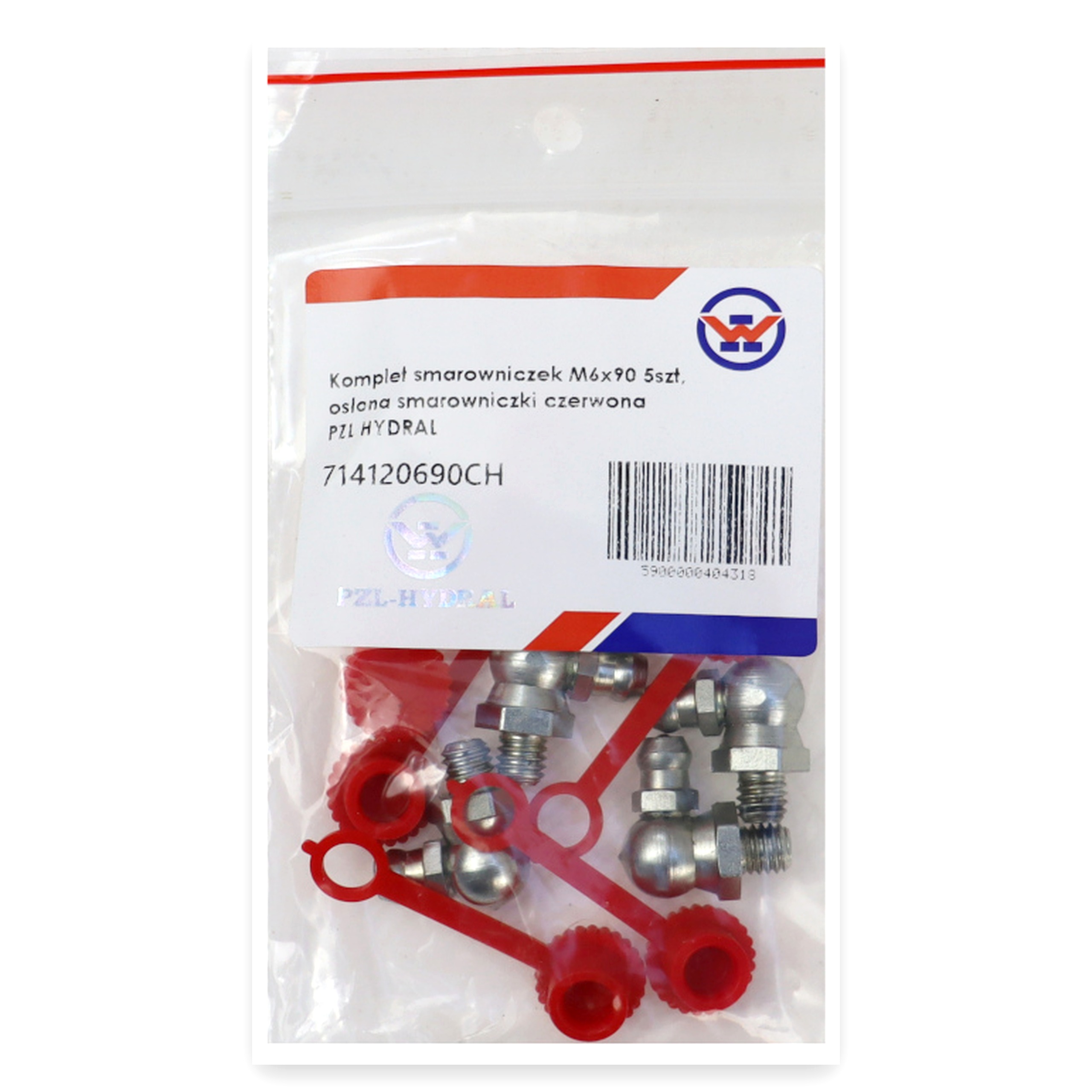 216d012e8d747412f5edea2907662495.jpg Komplet smarowniczek M6x90 5szt, osłona smarowniczki czerwona PZL