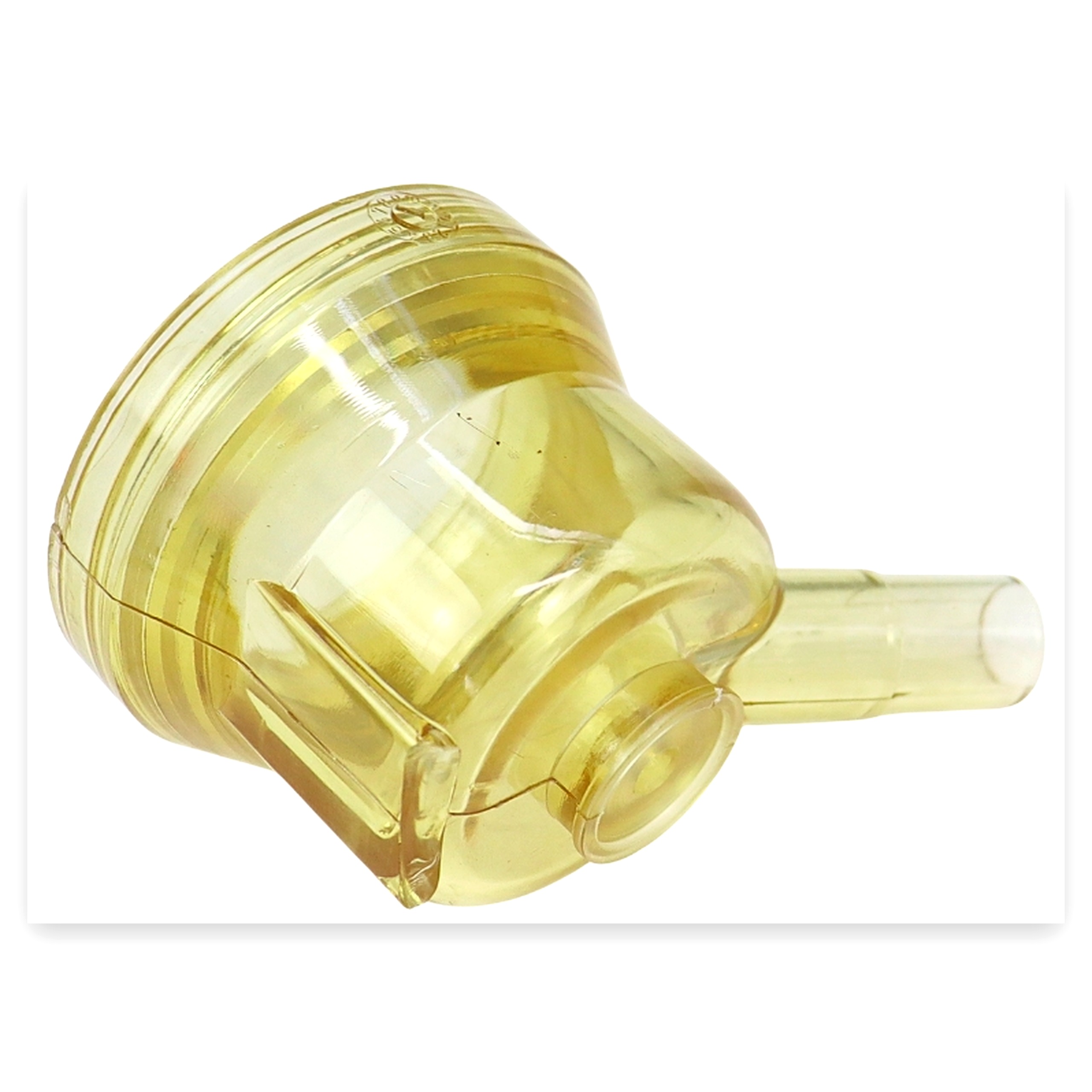 228caba01d393fab338eb44210b58ff3.jpg Korpus dolny przeźroczysty (wylot 14 mm) kolektora stary typ 120ml