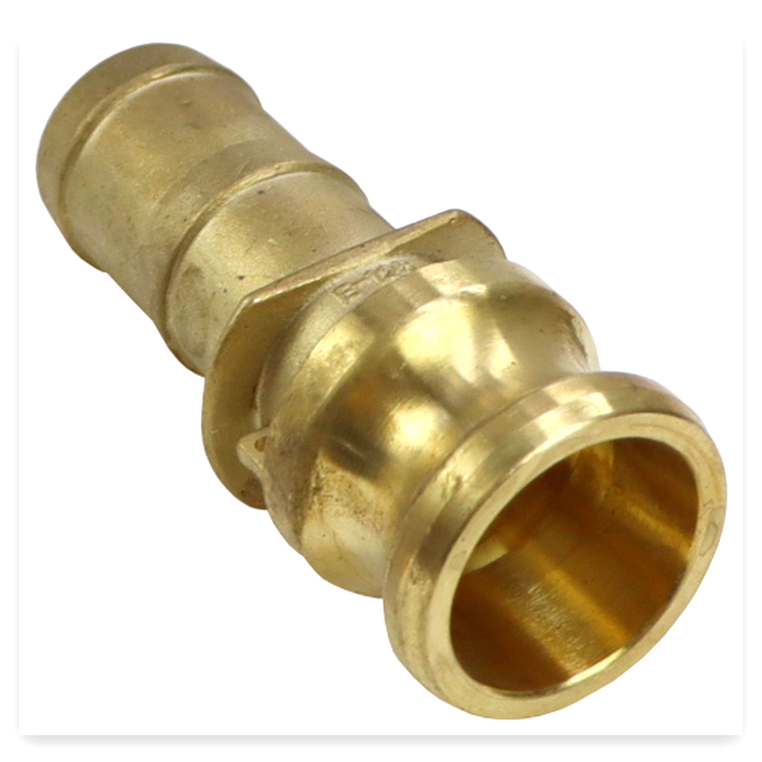 22b10776bec12aa7cef2ff0320e01f0b.jpg Szybkozłącze Camlock coupling wtyczka Typ E mosiądz 1 1/4" x 32 mm PZL