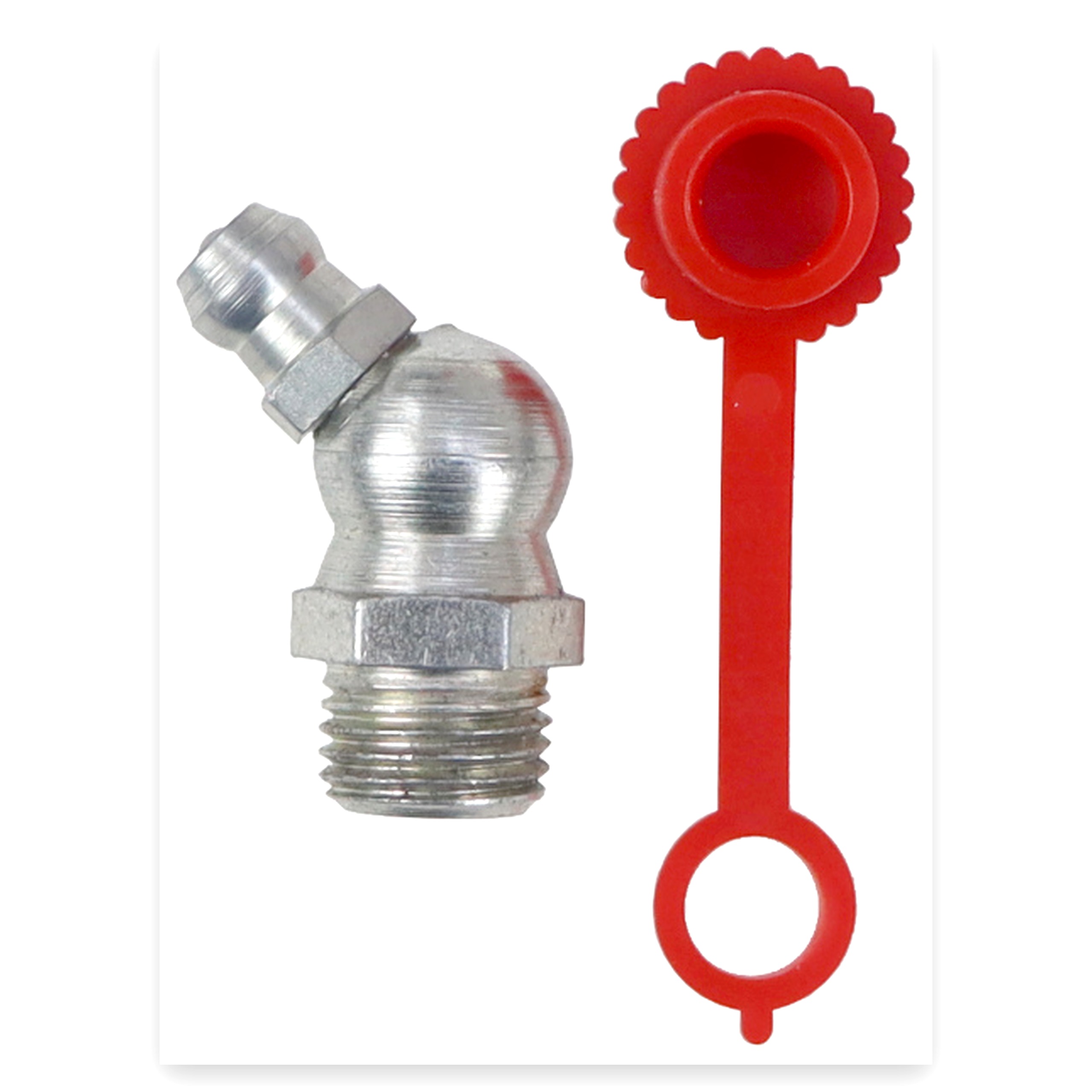 22e3db3b0955c3342b15021ba0240cf7.jpg Komplet smarowniczek M10x45 5szt, osłona smarowniczki czerwona PZL
