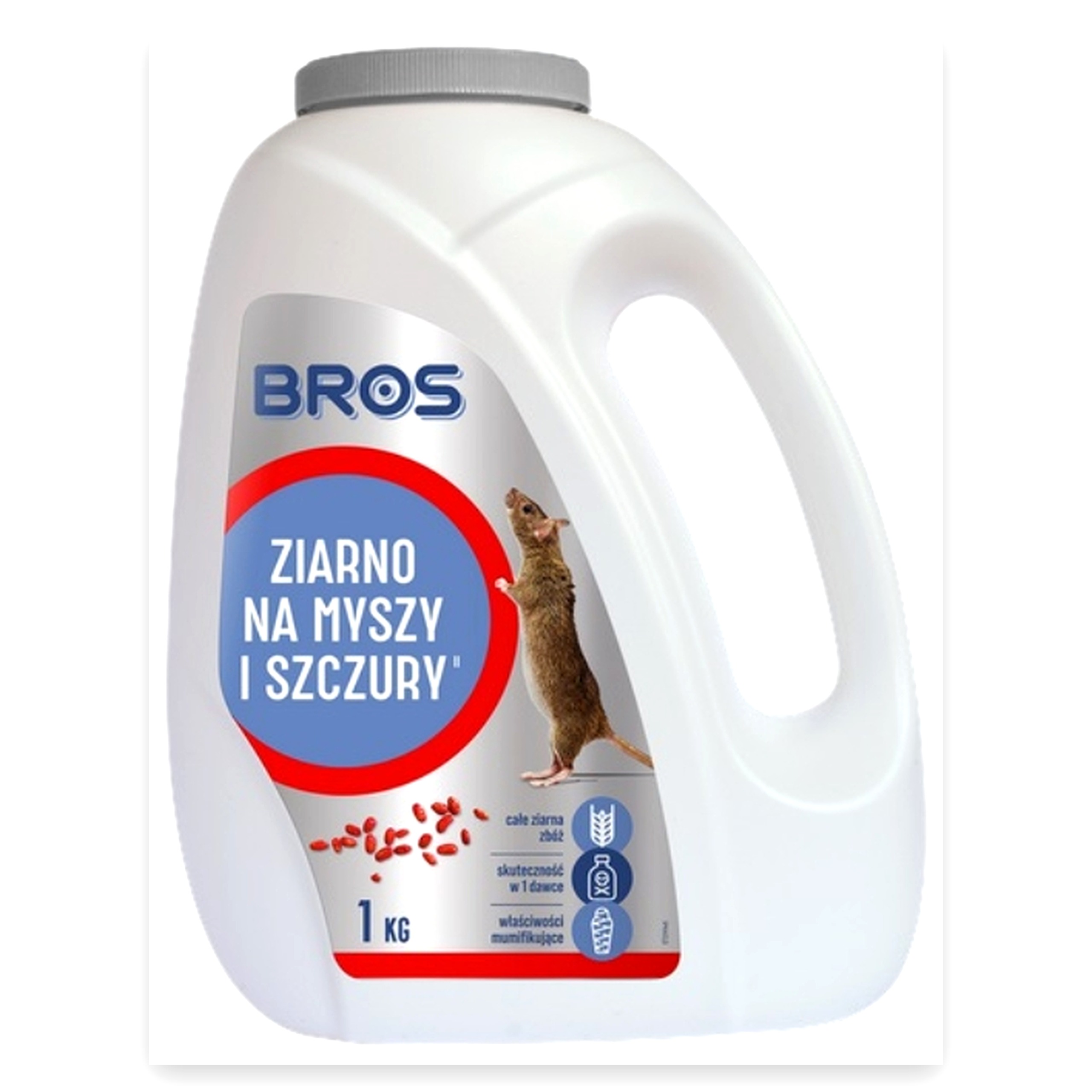 Środek ziarno trutka na myszy i szczury 1kg Bros