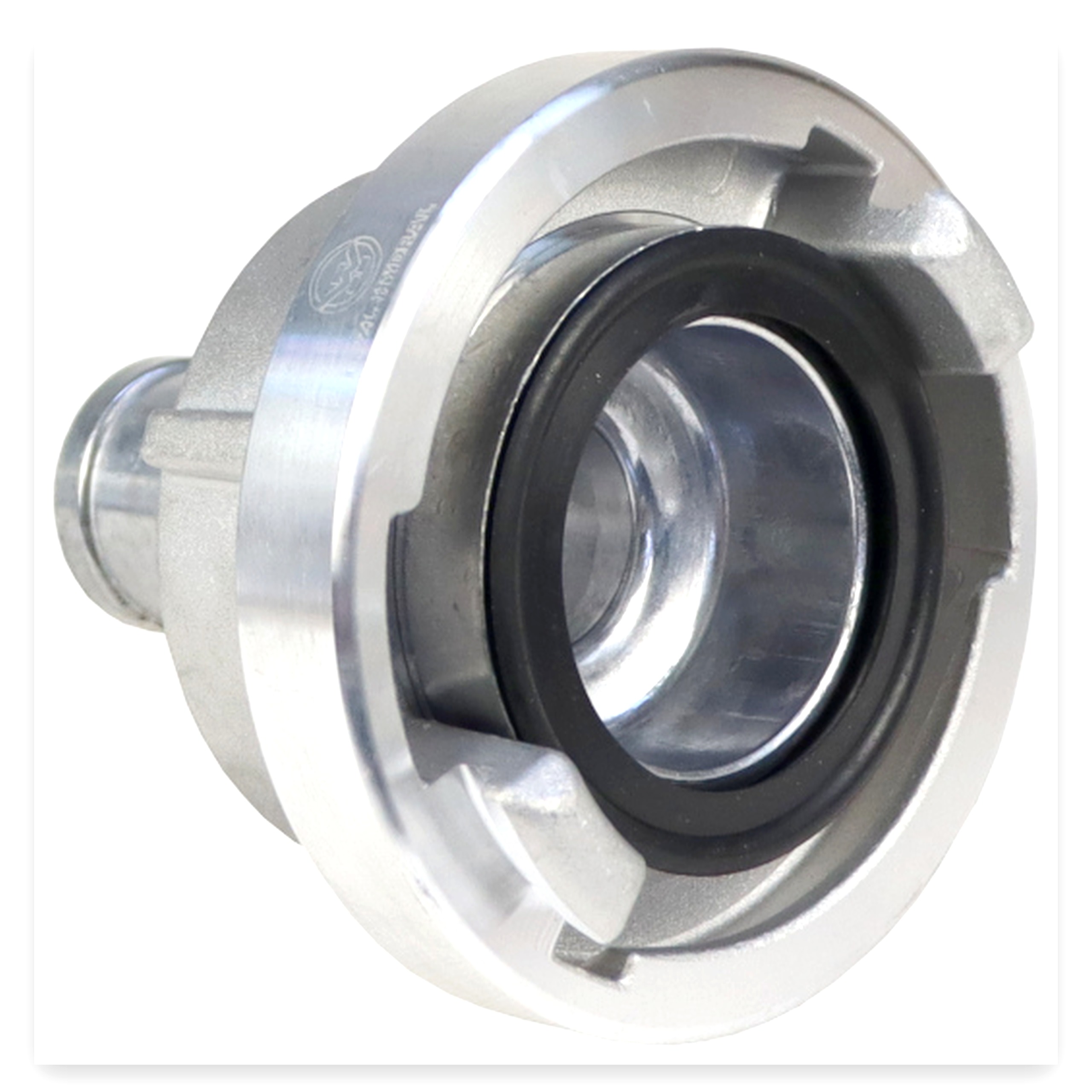 3983dc76e0addffcf8d380c9060a7fc8.jpg Łącznik ssawny STORZ 52 mm z tuleją pod wąż 32 mm aluminiowy PZL