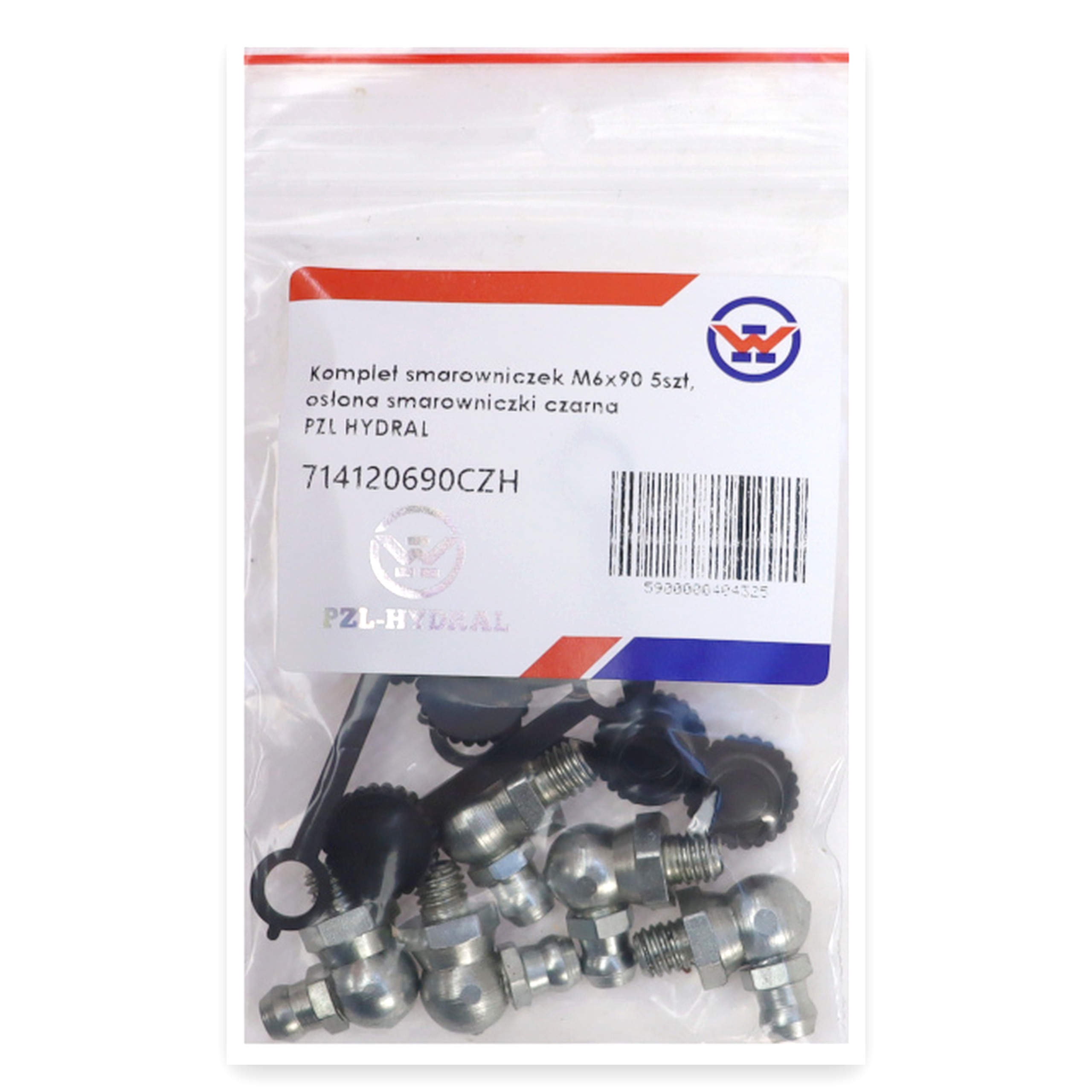 3b02b0d71cc3e96afca7a5d44c731ff1.jpg Komplet smarowniczek M6x90 5szt, osłona smarowniczki czarna PZL HYDRAL