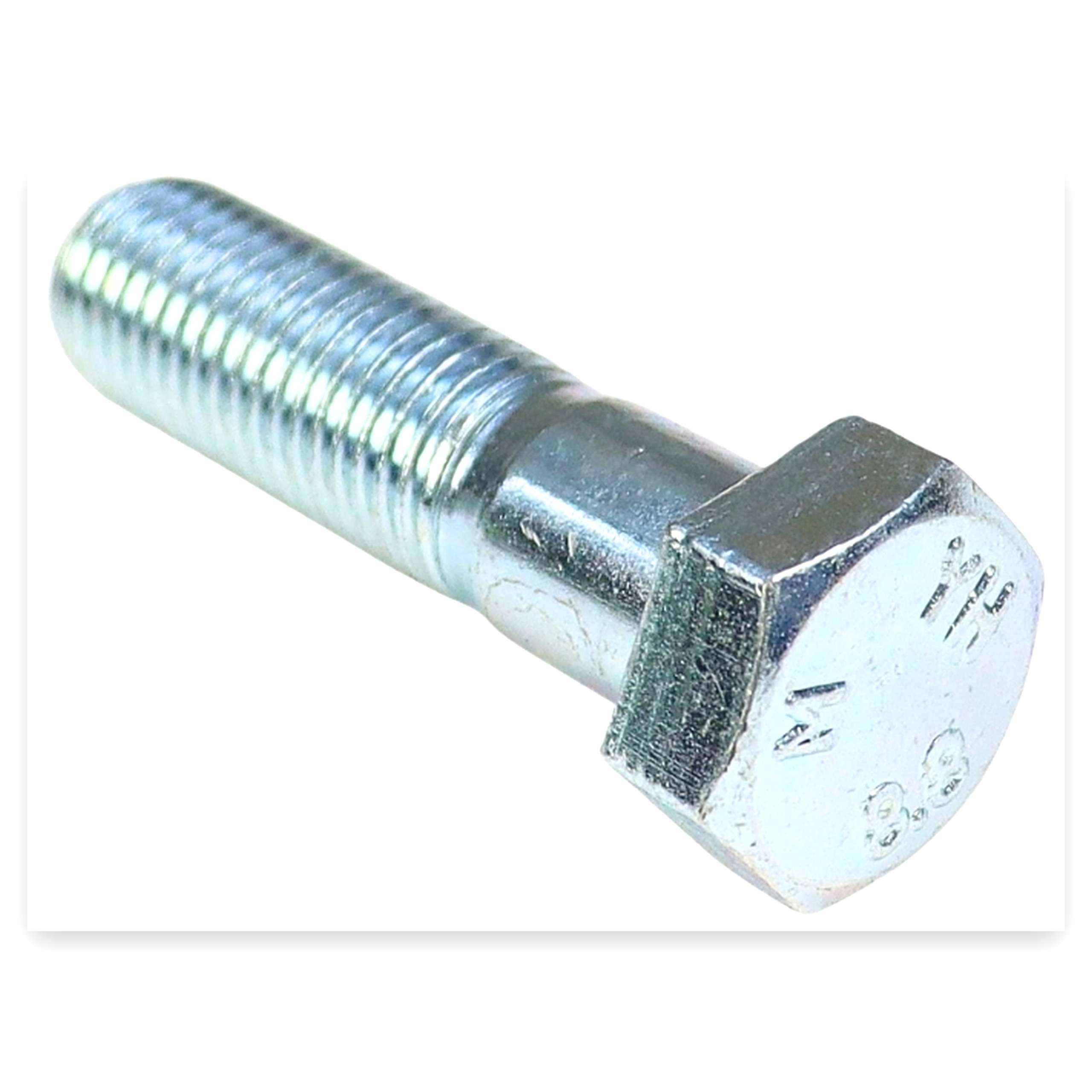 Śruba z łbem 6-kątnym niepełny gwint M16x60 kl.8.8 DIN931 ocynk biały