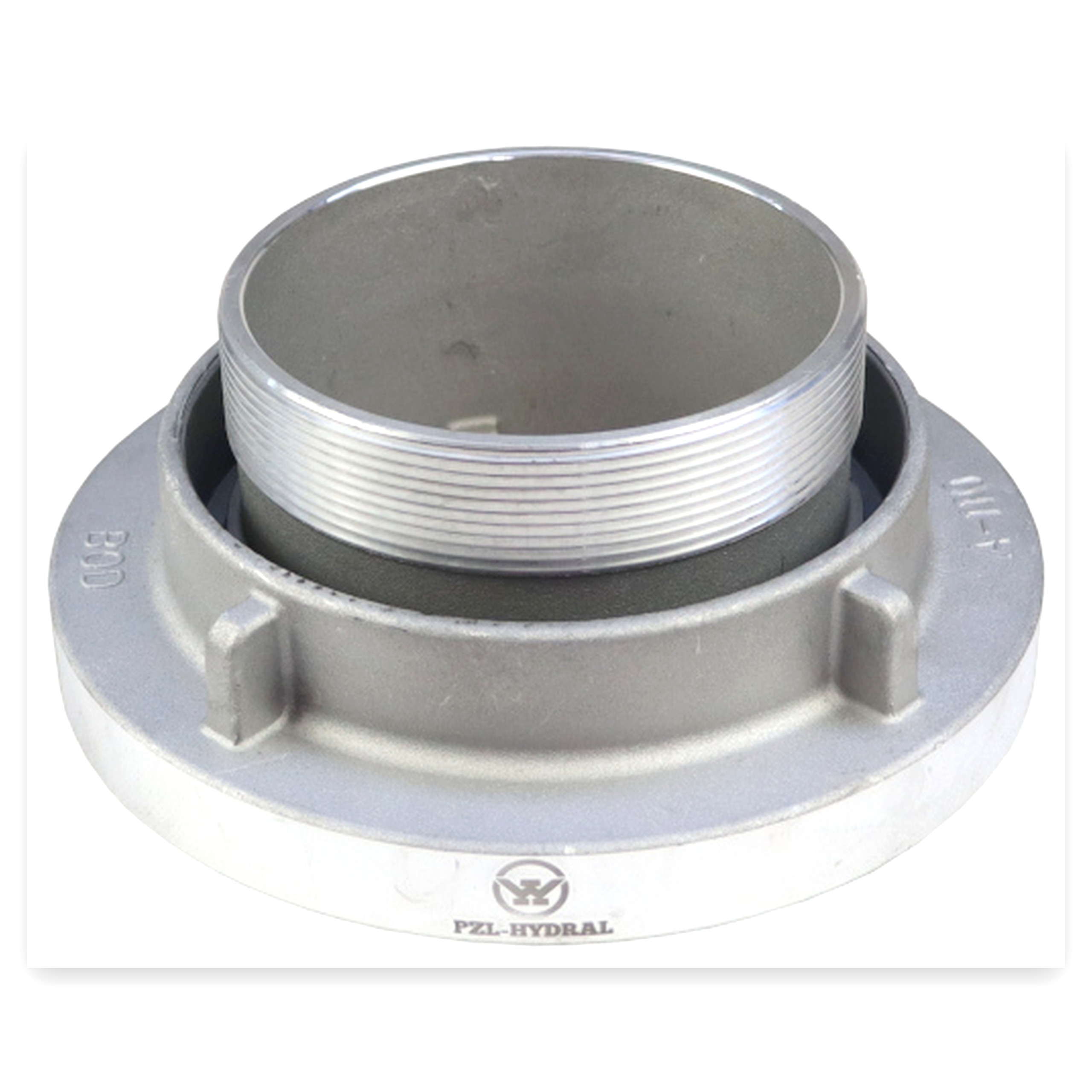 4485bbf08b9c30129fe0975049a6ded5.jpg Nasada aluminiowa STORZ 110 mm obrotowa z gwintem zewnętrznym 4" PZL