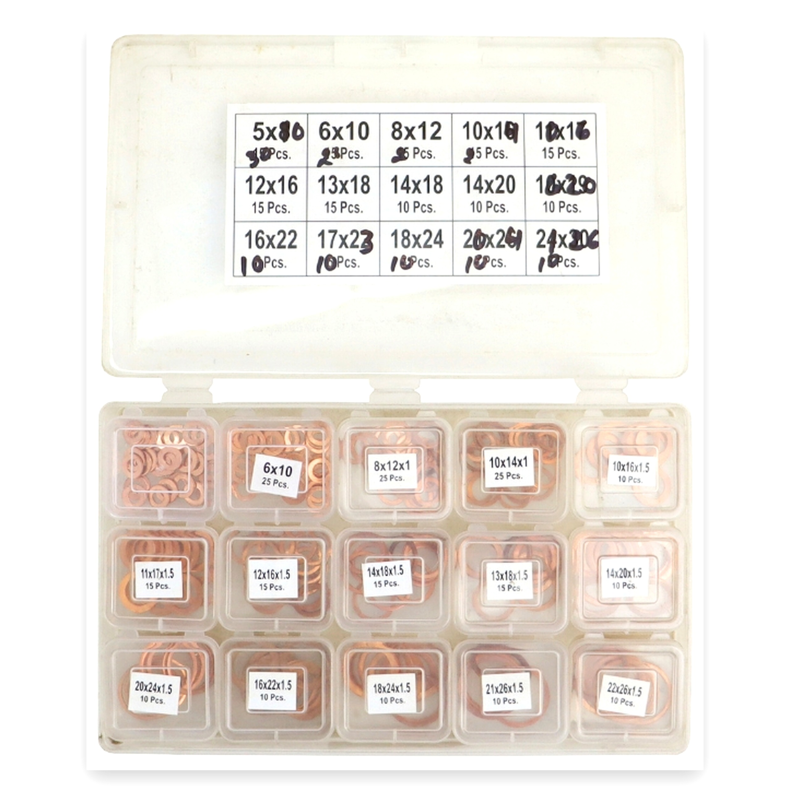 45a176b6704754b5299a6ee4da1e6e32.jpg Komplet podkładek miedzianych