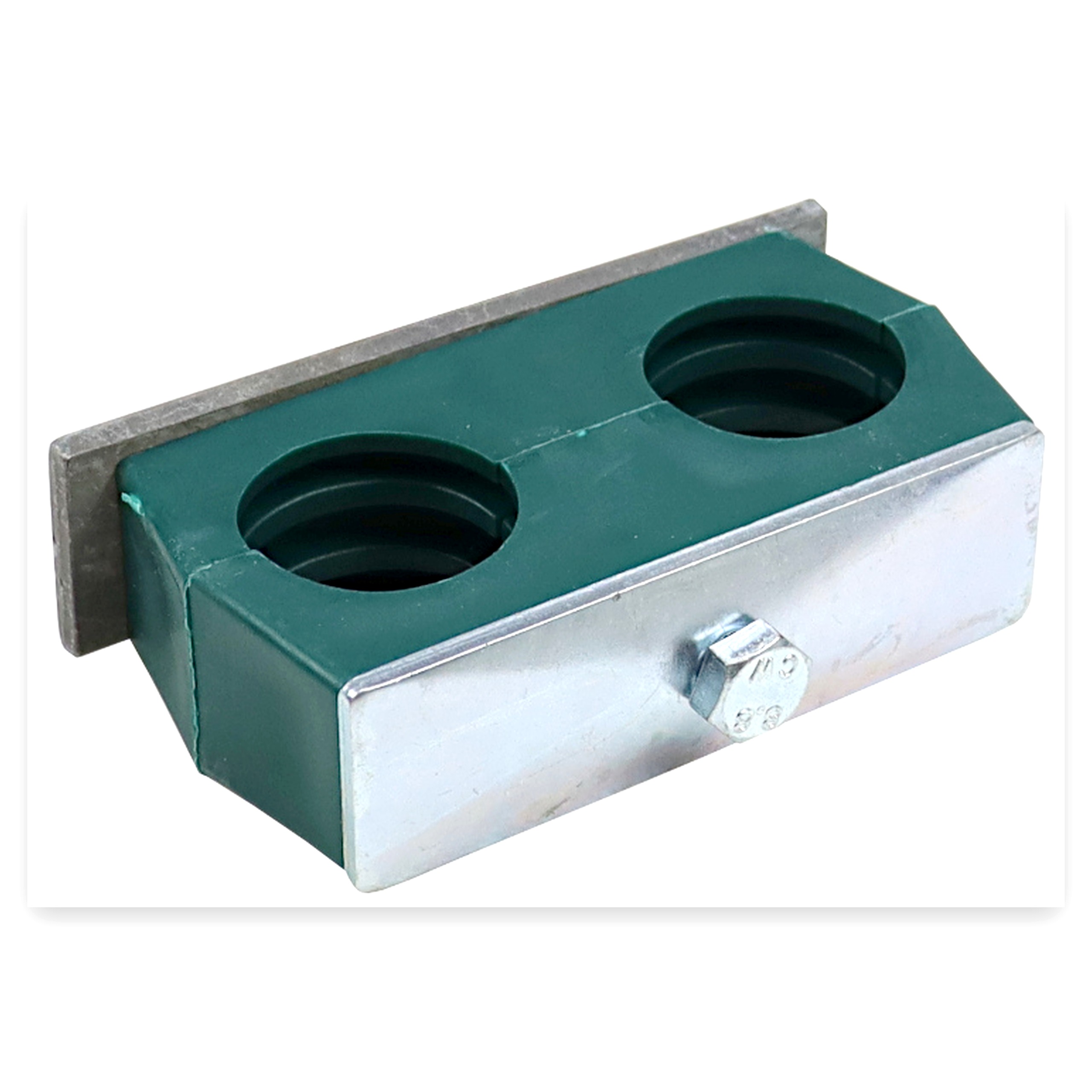 476d57aa965a41b0770295eb09387a8a.jpg Uchwyt polipropylenowy podwójny do rur i przewodów FI-32 mm śruba z