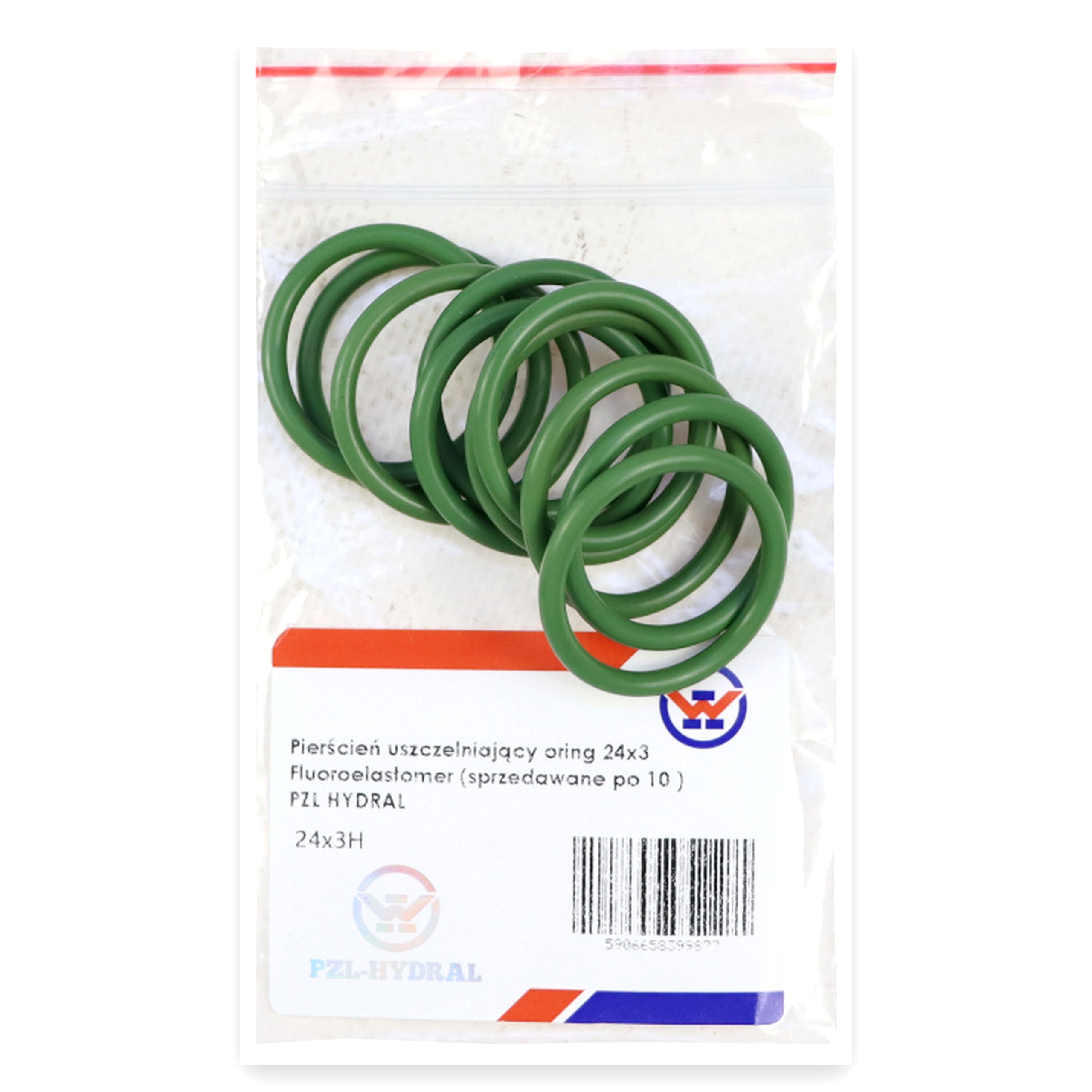 53e12cb1f5191b9a1a910f6b8bd5e22b.jpg Pierścień uszczelniający O-ring 24x3 oring Fluoroelastomer Viton PZL HYDRAL (sprzedawane po 10 szt - cena za szt )