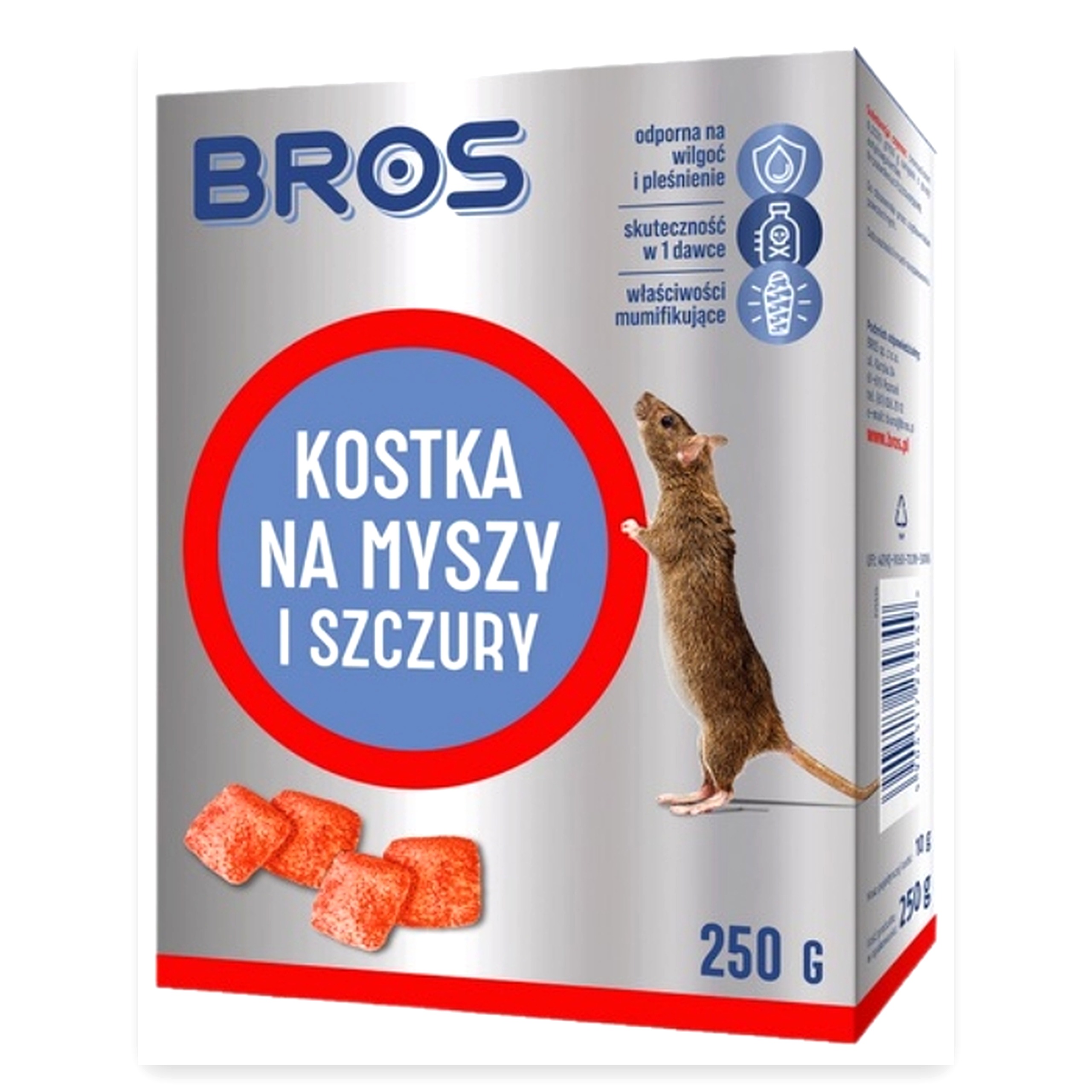 68f8c6af2326b60c1104009edd12a71c.jpg Środek kostka trutka na myszy i szczury 250g Bros