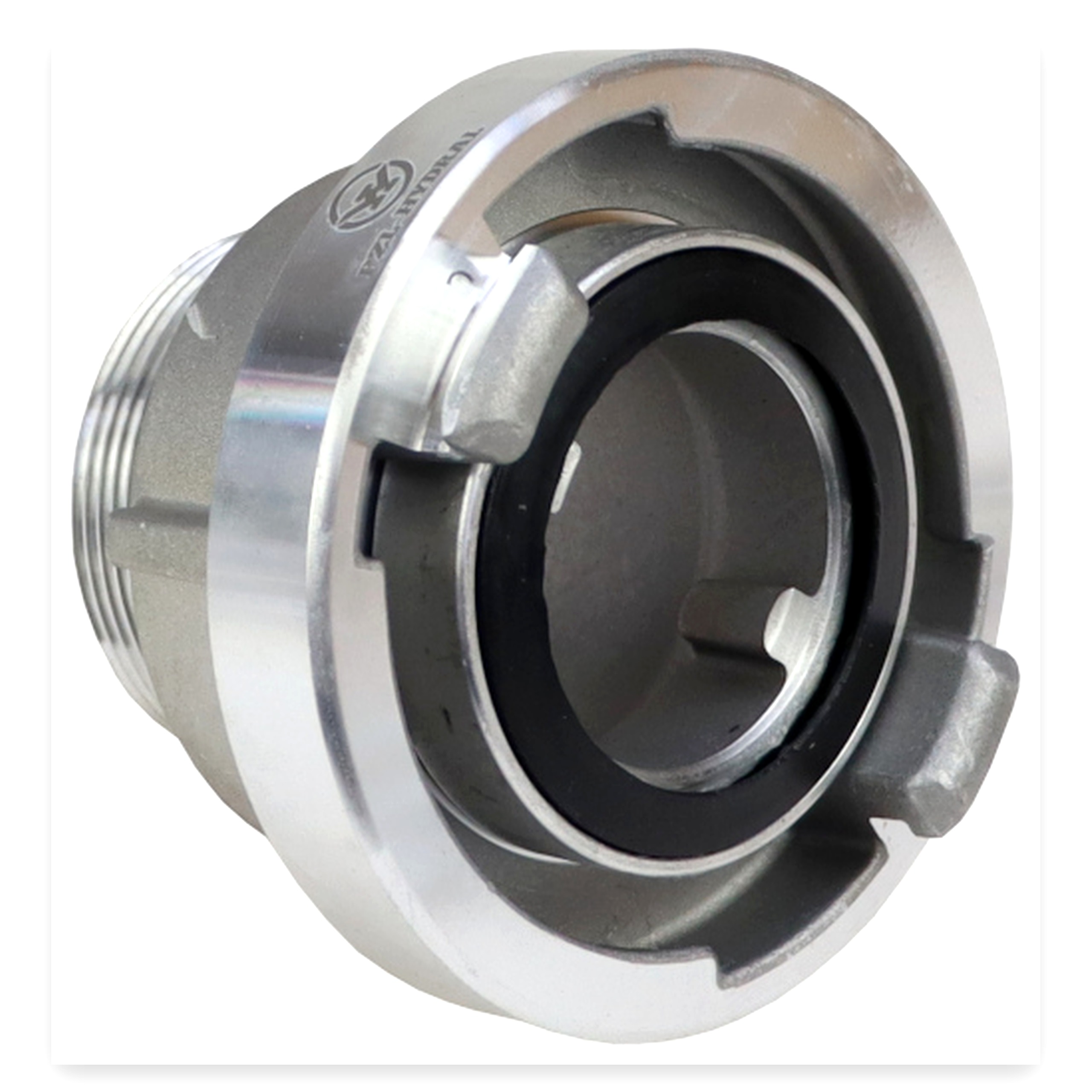 6d07568ac83d4cd101b7a0f610fe1fee.jpg Nasada aluminiowa STORZ 52 mm obrotowa z gwintem zewnętrznym 2" PZL