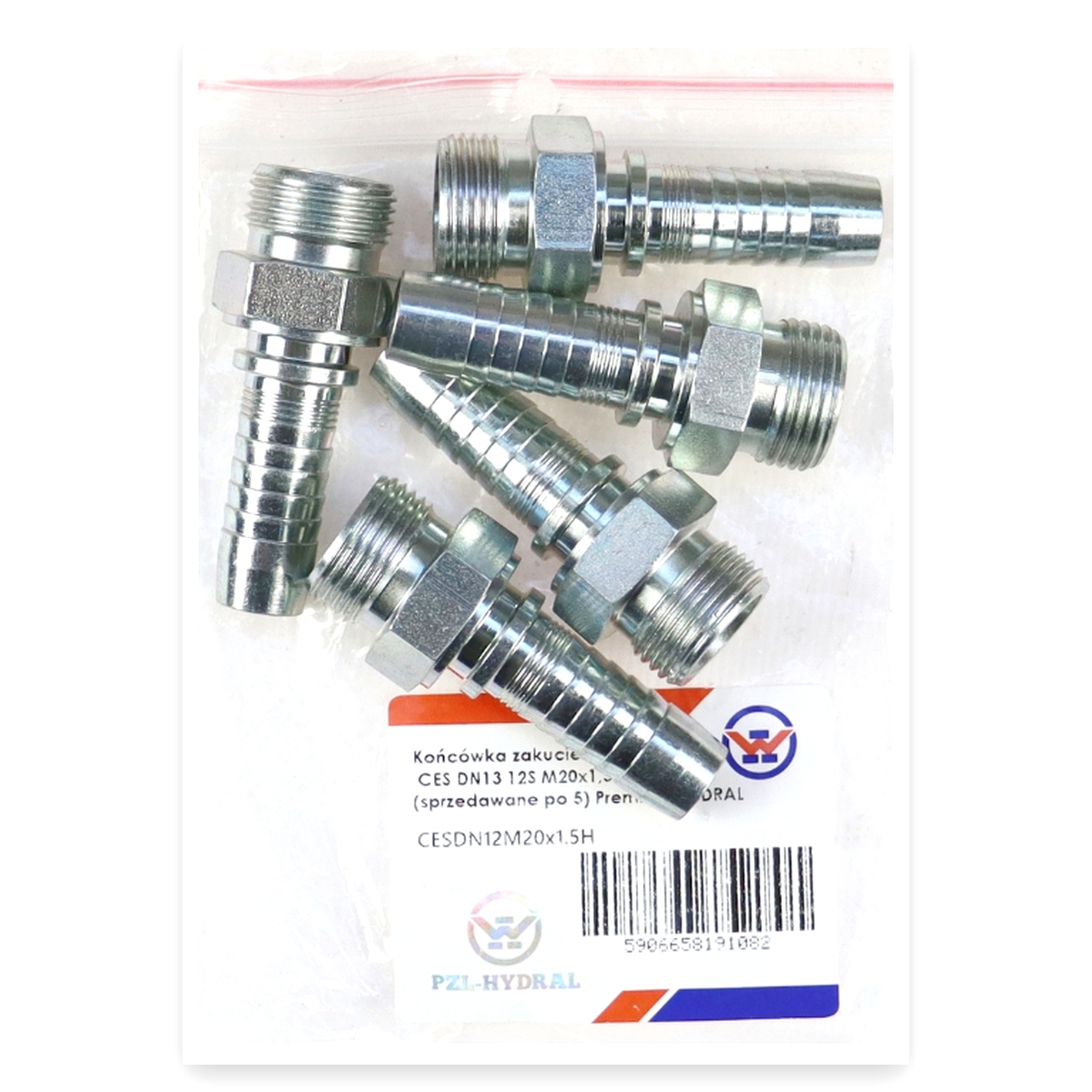 72c2aa0178e2f5e9604b563a79c3f641.jpg Końcówka zakucie hydrauliczne CES DN13 12S M20x1,5 ciężka (sprzedawane po 5) Premium HYDRAL