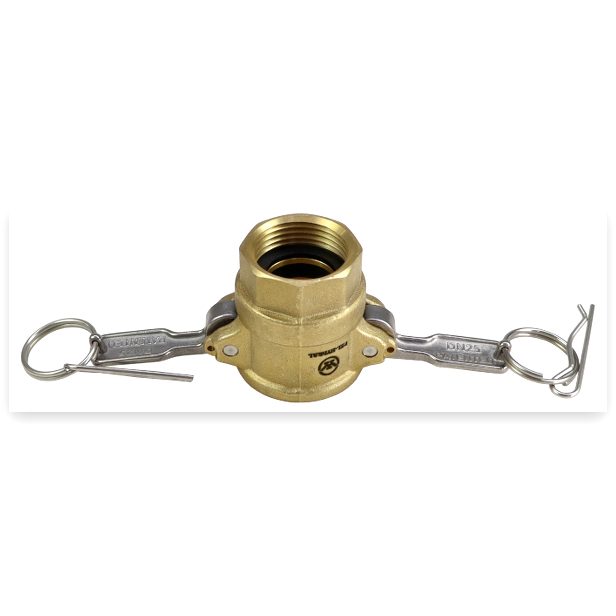 7ab6174e57f5308b4876e578357ebe5e.jpg Szybkozłącze Camlock coupling gniazdo Typ D mosiądz 1" x 25 mm PZL
