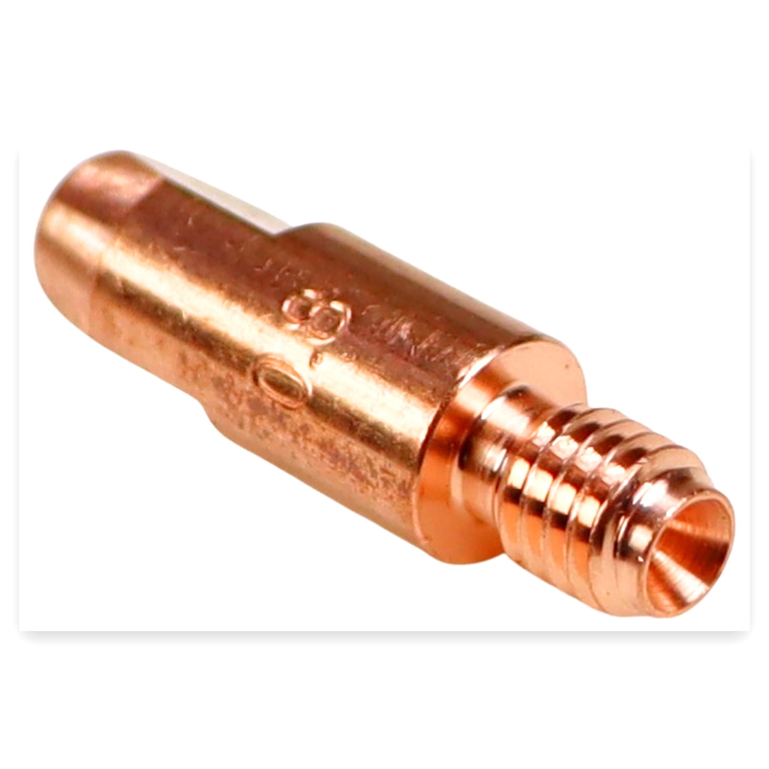 85a7cd952c0575e9e6d7f5b85f9be12e.jpg Końcówka prądowa do uchwytów spawalniczych Mig / Mag 24 FI-0,8 mm