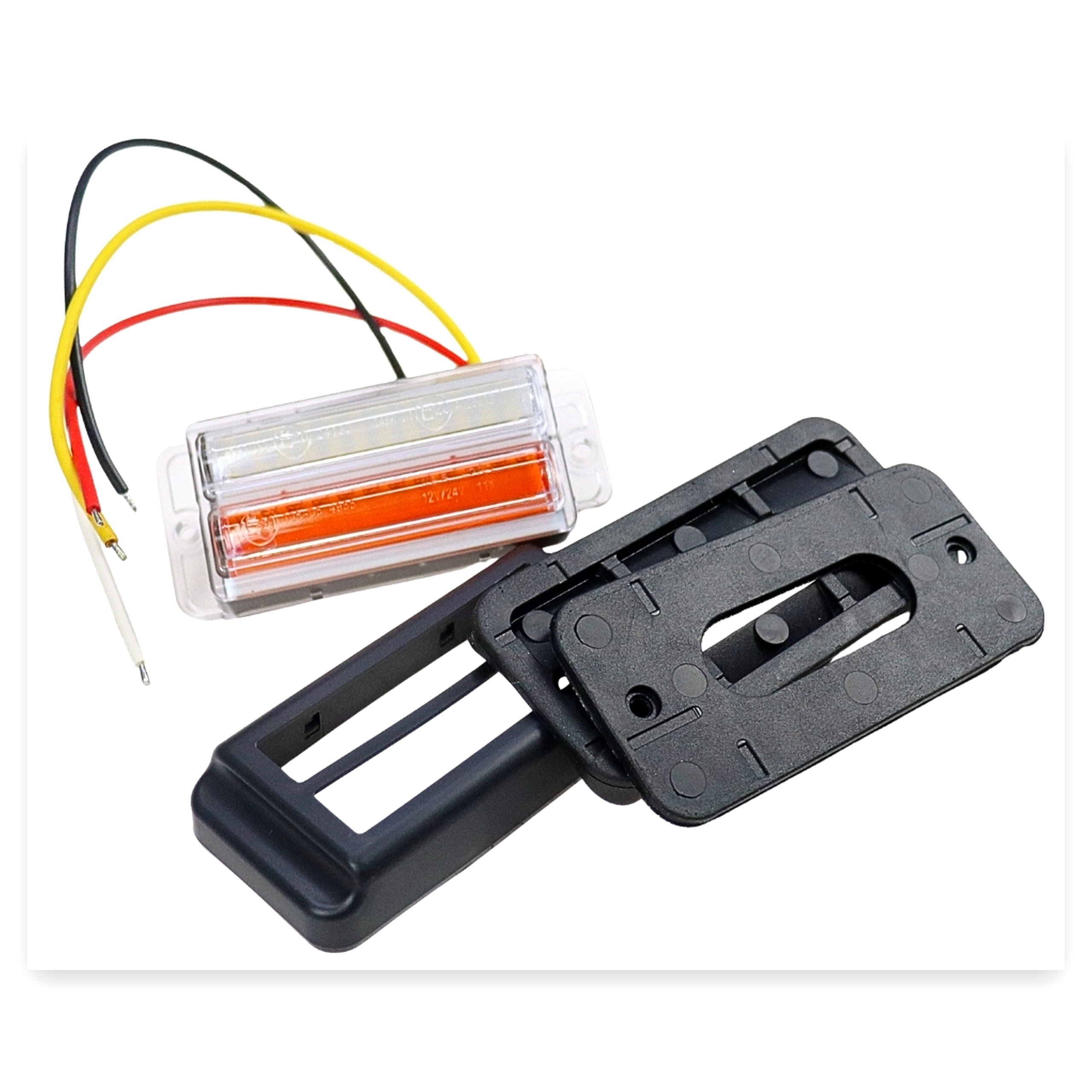 87cb8d35407dd2f7a7f11bd5da809c98.jpg Lampa ostrzegawcza LED V IP6 ze światłem pozycyjne - obrysowe przednie