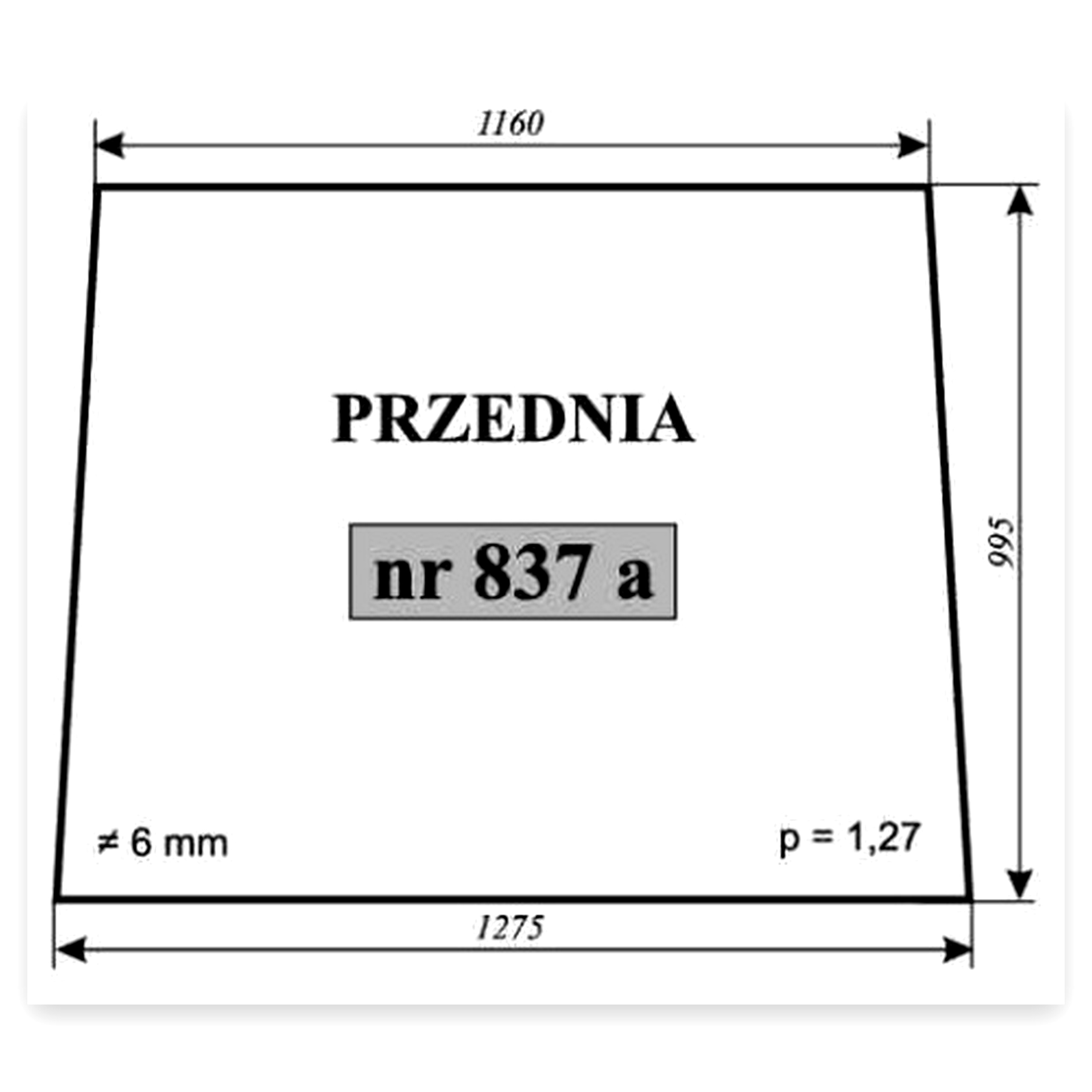 89442f2caa543459cb1cda1f10e90b7f.jpg Szyba przednia Renault 837A do ciągnika