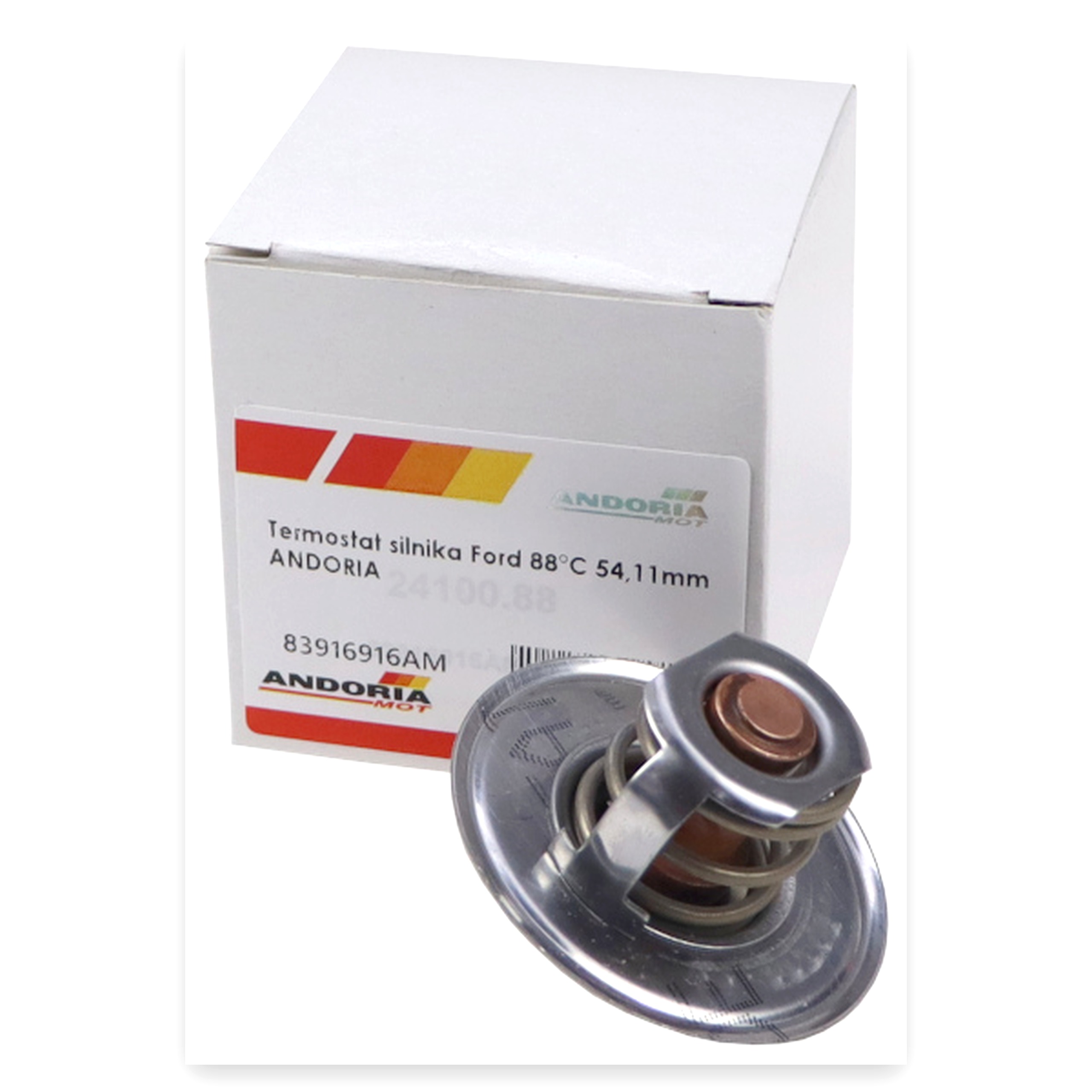 90728719aabf8d36b0e706fc1fee022d.jpg Termostat silnika Ford 88C 54,11 mm ANDORIA do ładowacza John Deere