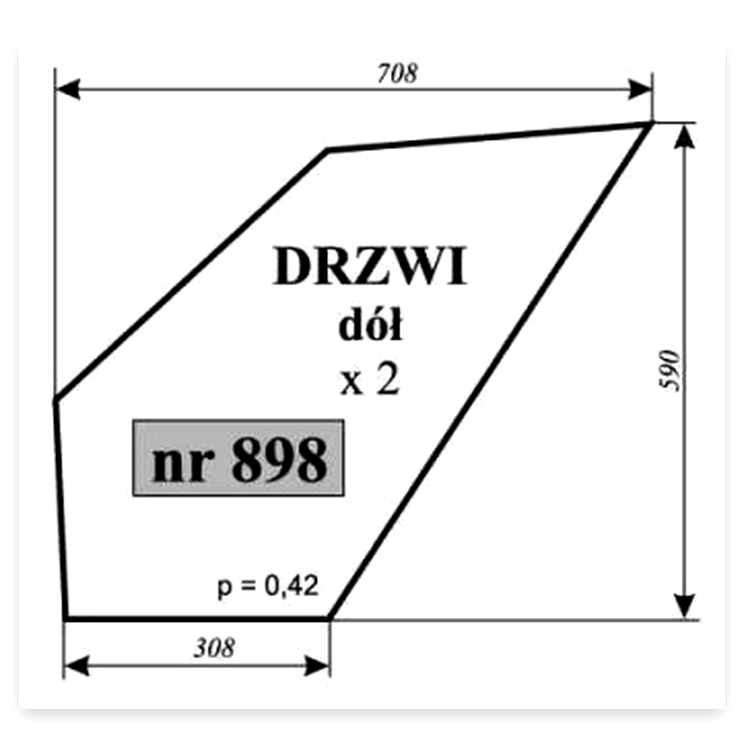 92719f55b3fc634a40bbea2a62b4813d.jpg Szyba drzwi dolna do ciągnika