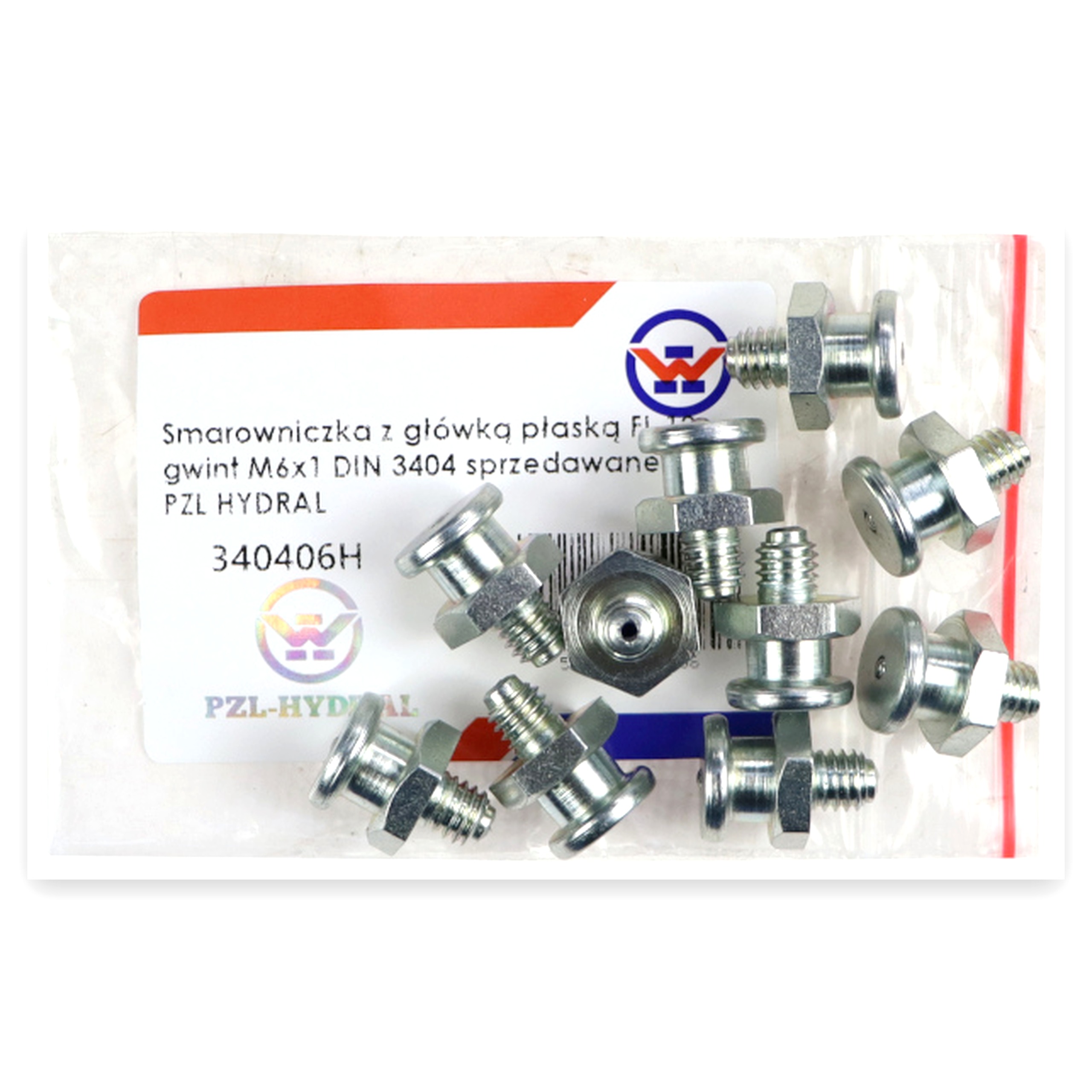 92beacdc89b61be998734b2fe11b7276.jpg Smarowniczka z główką płaską FI-12 gwint M6x1 DIN 3404 sprzedawane po 10 PZL HYDRAL