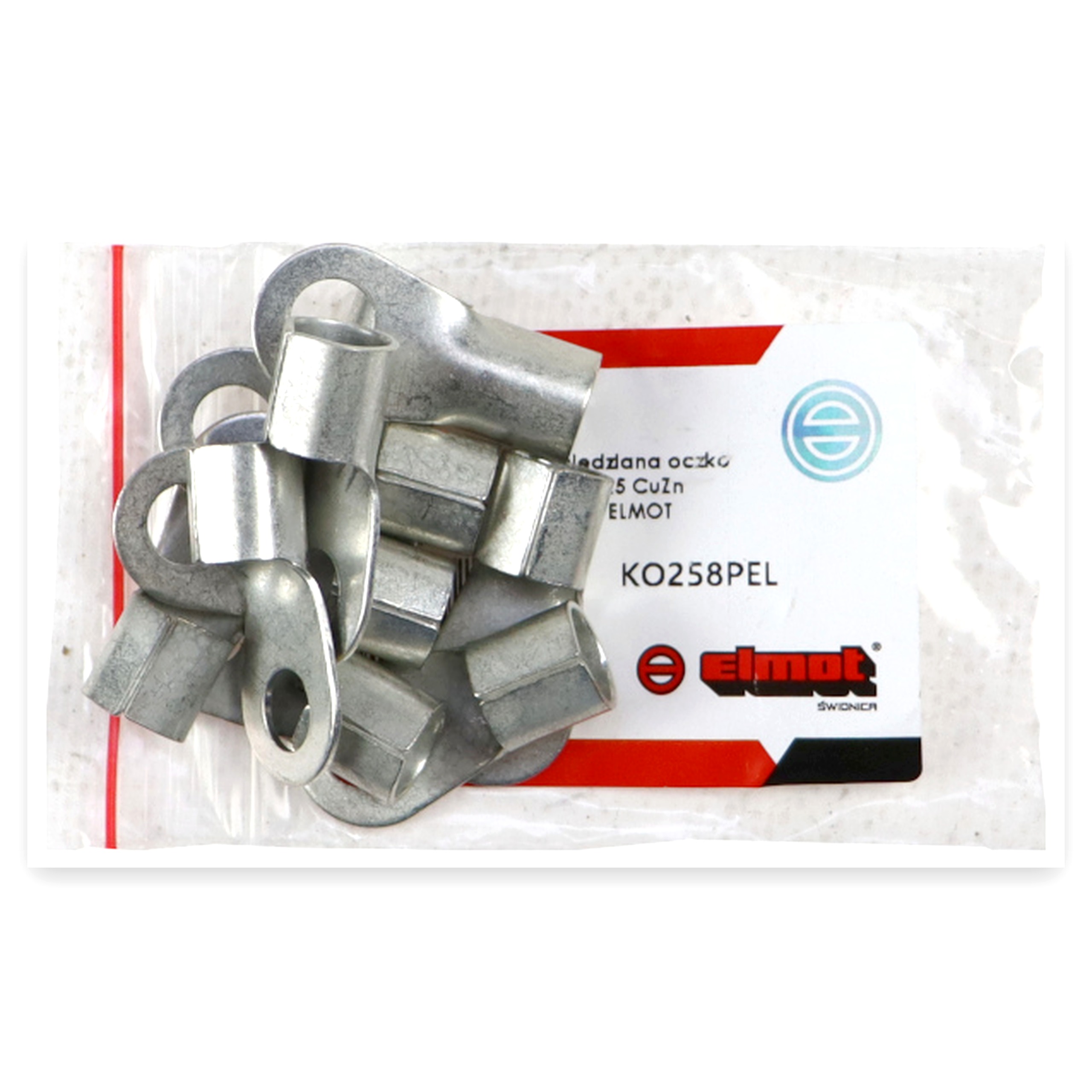 95c80ad8f1c656d0001cfa2353e2c3a7.jpg Końcówka oczkowa miedziana oczko FI-8mm na przewód max. 25 CuZn cynowana CuZn Premium ELMOT (sprzedawane po 10szt widoczna cena 1szt)