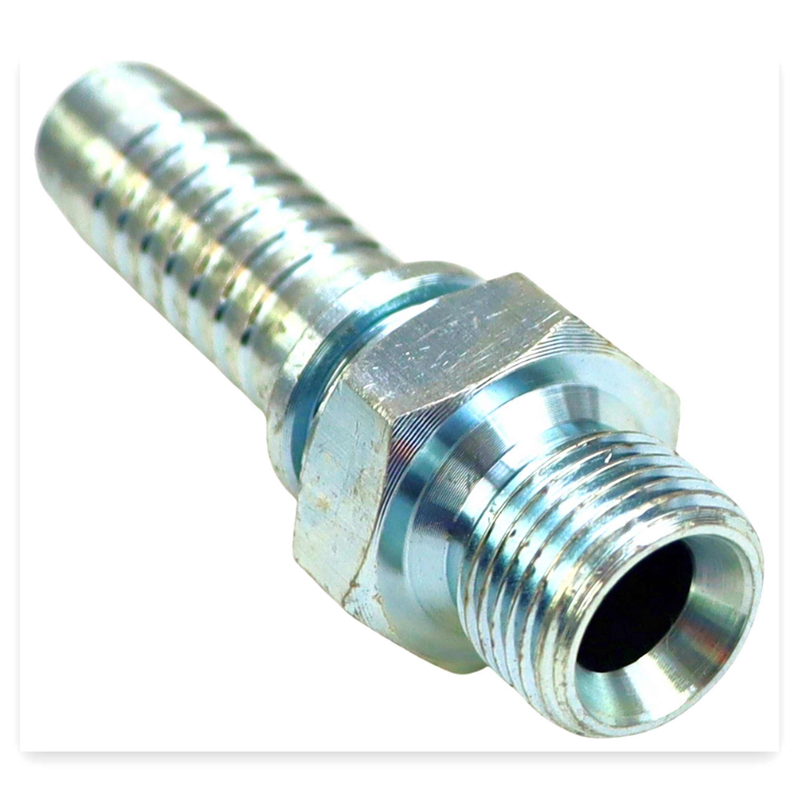 95da88a04104661de64a7b1a027407bd.jpg Końcówka zakucie hydrauliczne AGR DN13 3/8" BSP S19 (sprzedawane po 2)