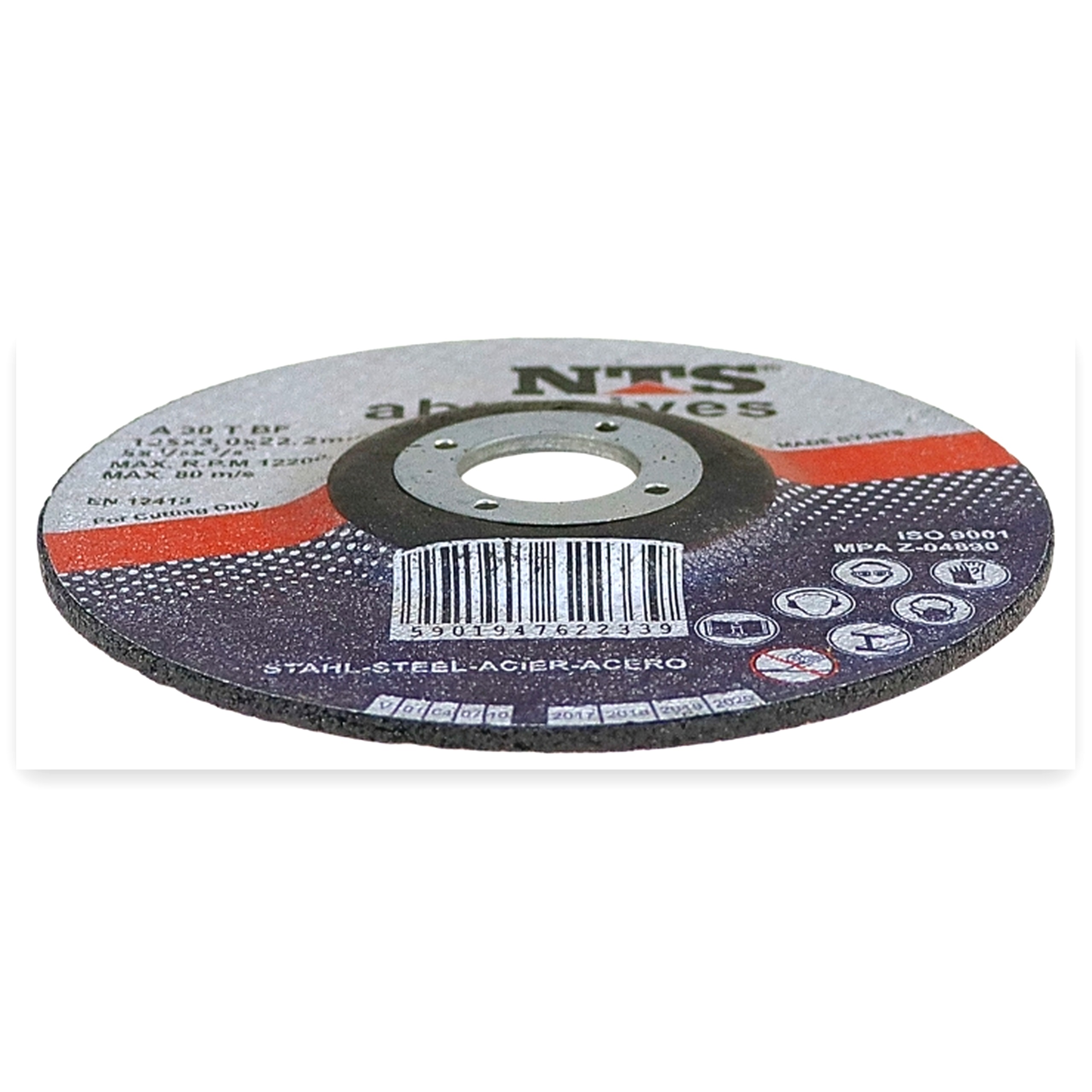 a0790d37aa0159812e95dc3407712f7f.jpg Tarcza do szlifowania metalu 125x3,0x22 Metal NTS