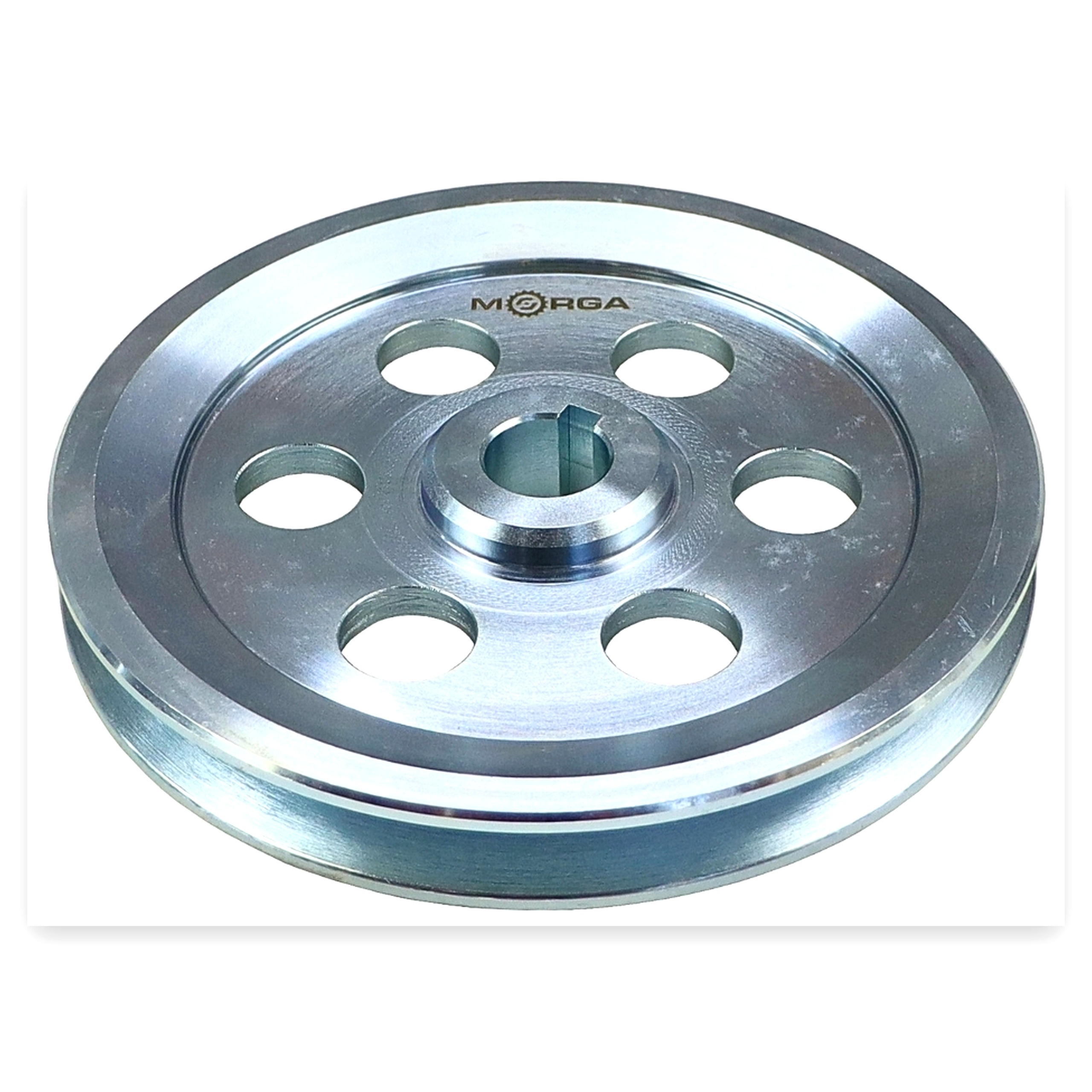 a4d6b9272d279d0f7fa8a66491efb802.jpg Koło pasowe 1 pasek 1 SPB / 1 HB FI-200 otwór 25 mm stalowe MORGA