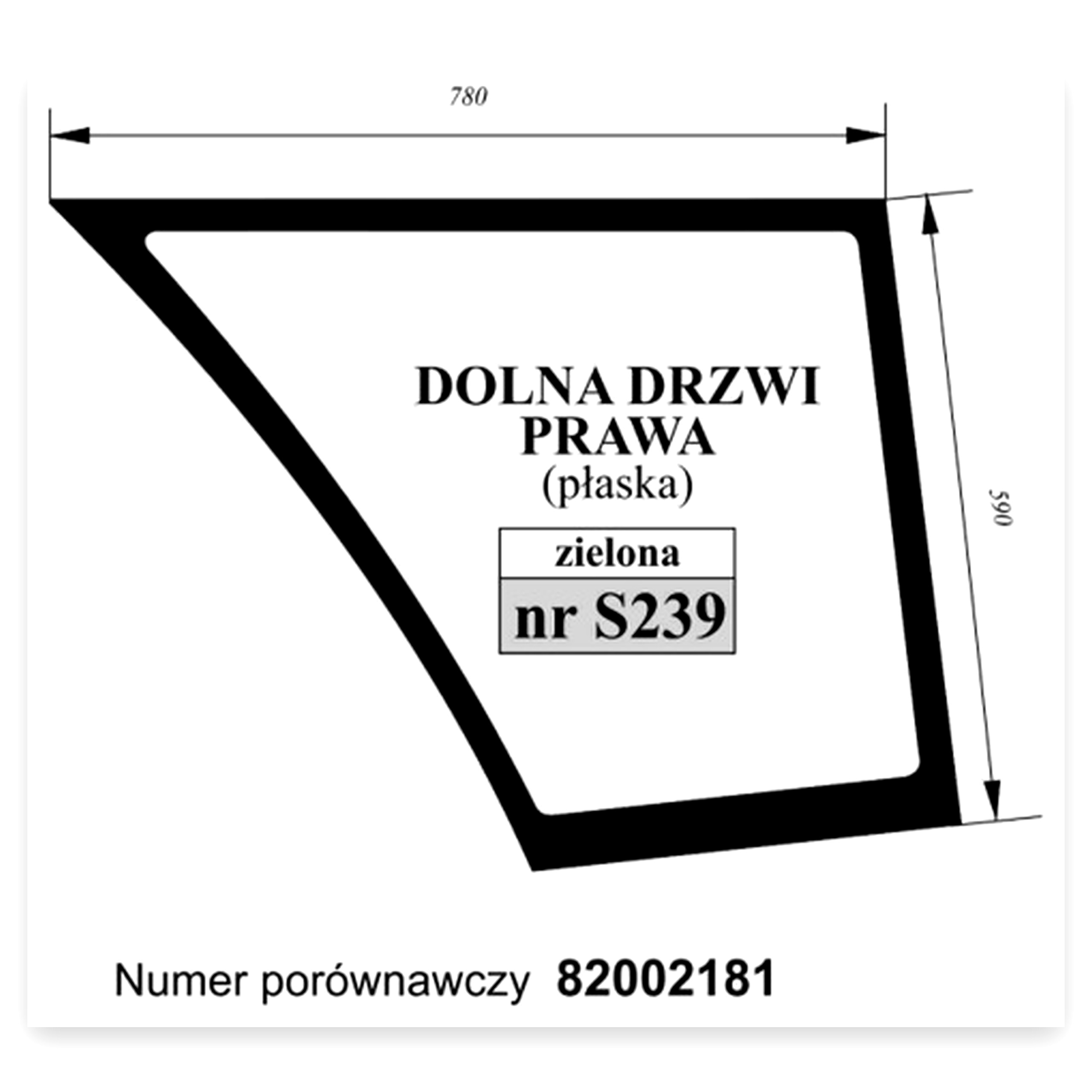 a7dfe7adc60dd4b84208d4703049e5c7.jpg Szyba drzwi dolna do ciągnika New Holland Tl
