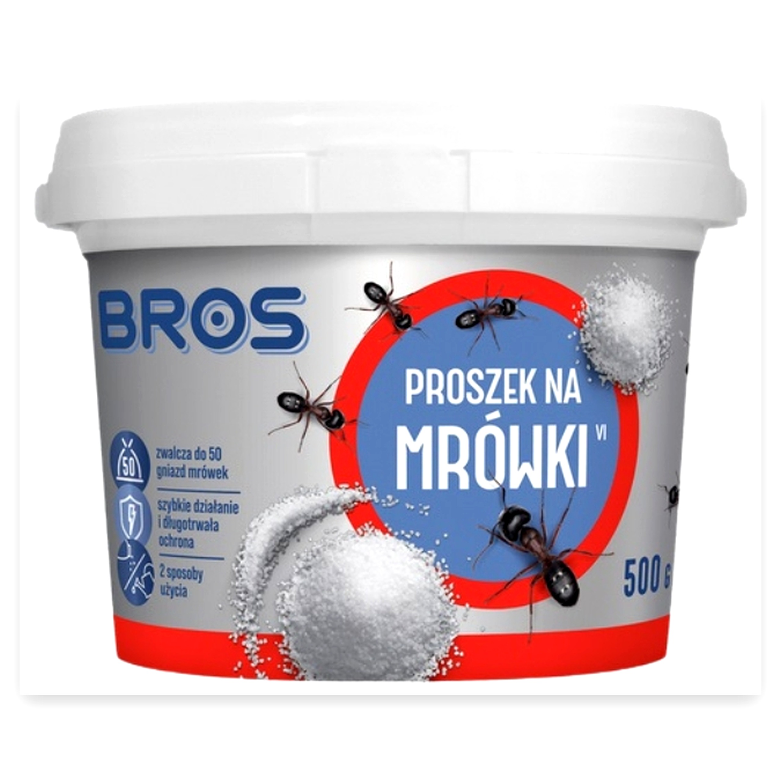 ab238d3acd9a5984b876a4cc0679c337.jpg Środek proszek biały na mrówki ogrodowe 500g Mrówkofon Bros