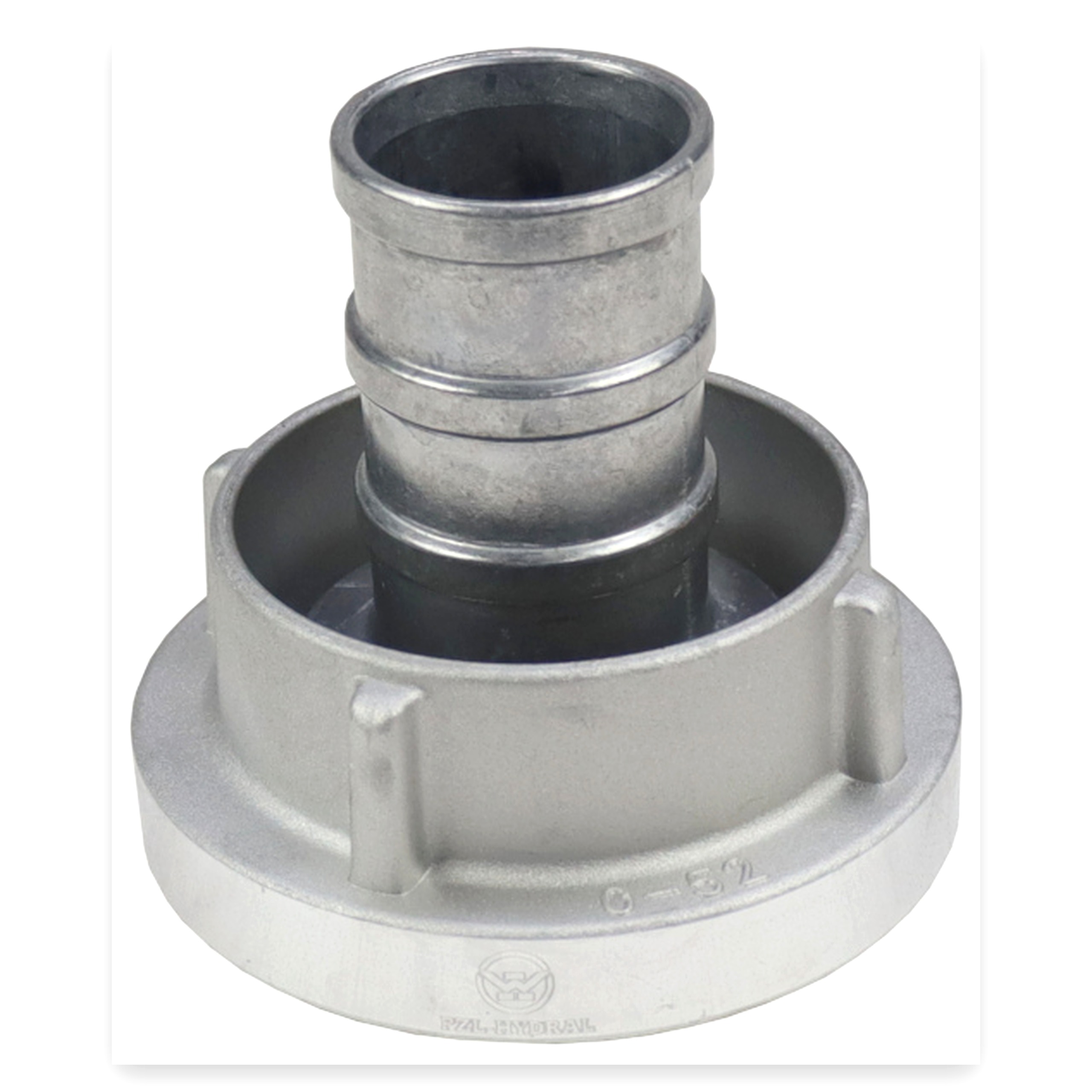 ac07c6407ced71eded6815dfd6946c78.jpg Łącznik ssawny STORZ 52 mm z tuleją pod wąż 42 mm aluminiowy PZL