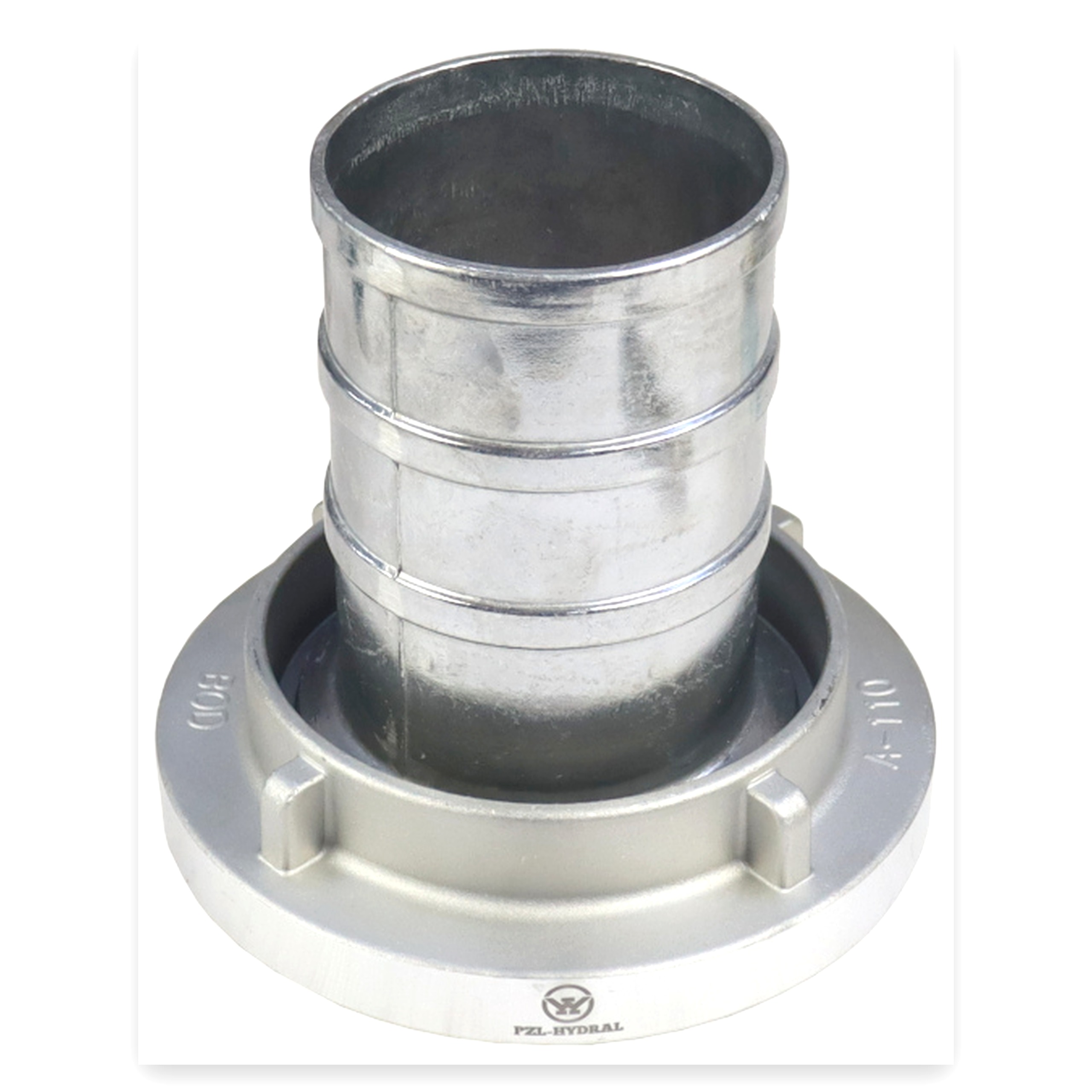 b3187036cb5974557717c6c5bf690eaa.jpg Łącznik ssawny STORZ 110 mm z tuleją pod wąż 100 mm aluminiowy PZL