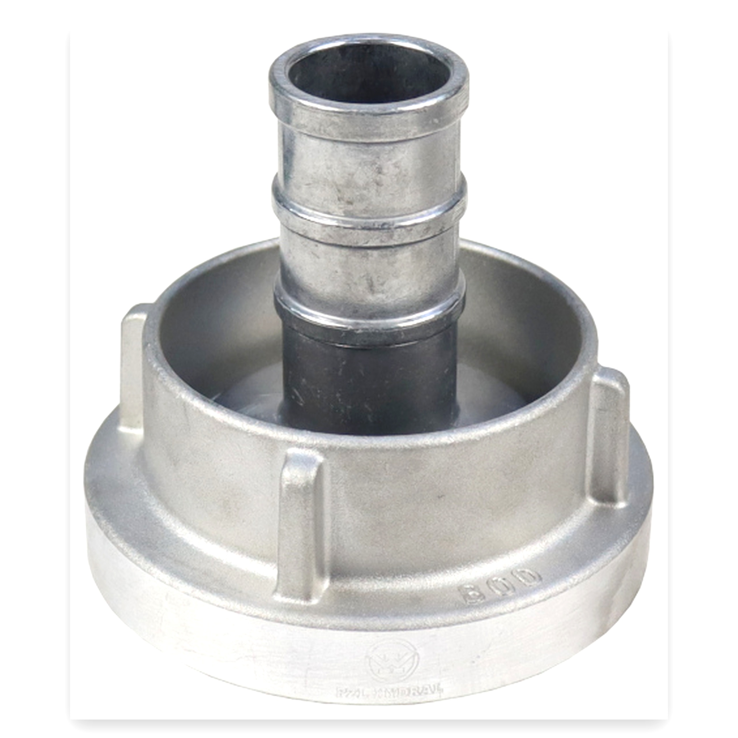 b7989ae4f36f24ef9ebaa4b32653d35b.jpg Łącznik ssawny STORZ 52 mm z tuleją pod wąż 32 mm aluminiowy PZL