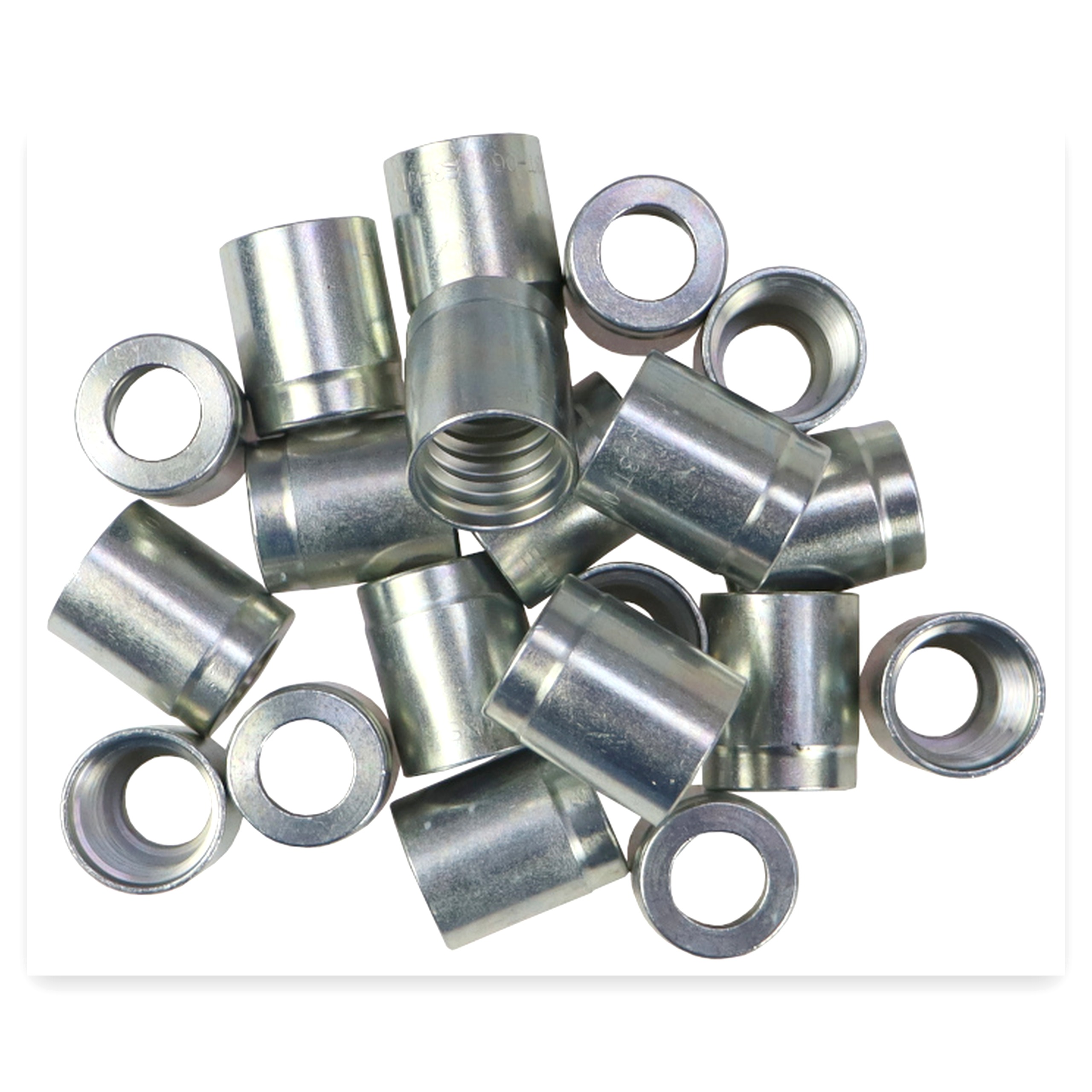 b863cd1d280b3b859906d13642a2f78d.jpg Tuleja zaciskowa DN10 SN uniwersalna węża 1SN/2SN/2SC (sprzedawane po 20) HYDRAL